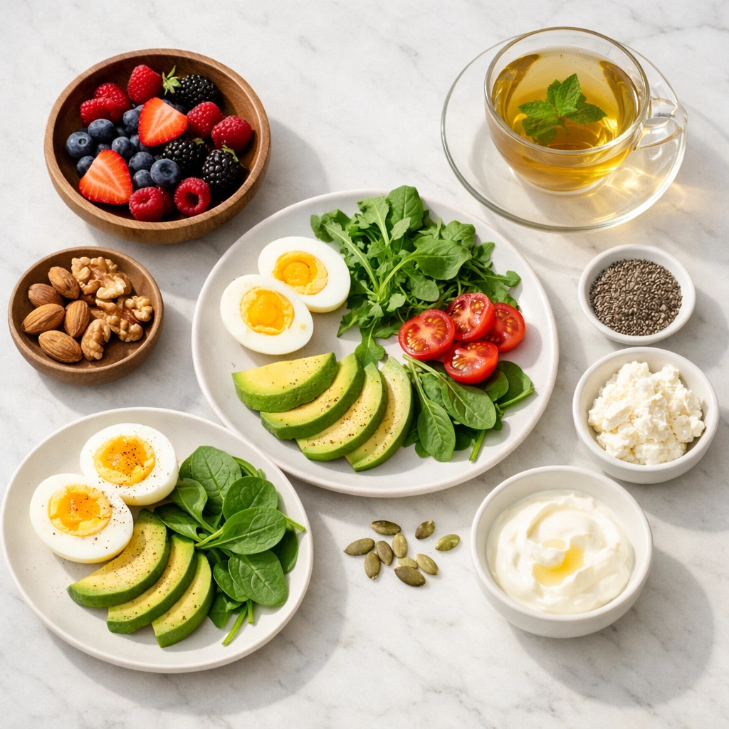 Hormone-balancing whole foods breakfast for perimenopause nutrition and energy support