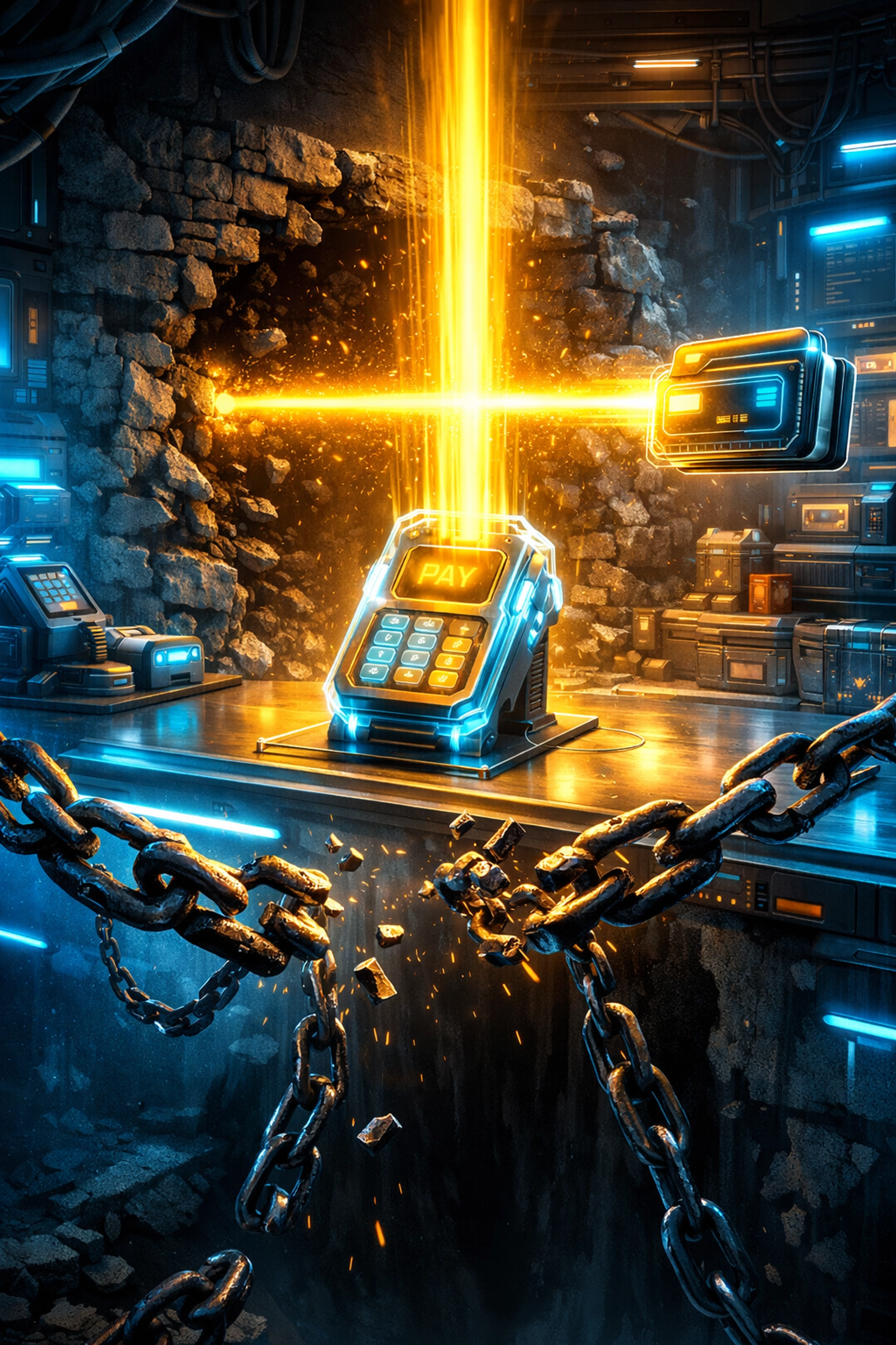 Merchant bypassing interchange fees with direct Web3 global payments and digital wallets.