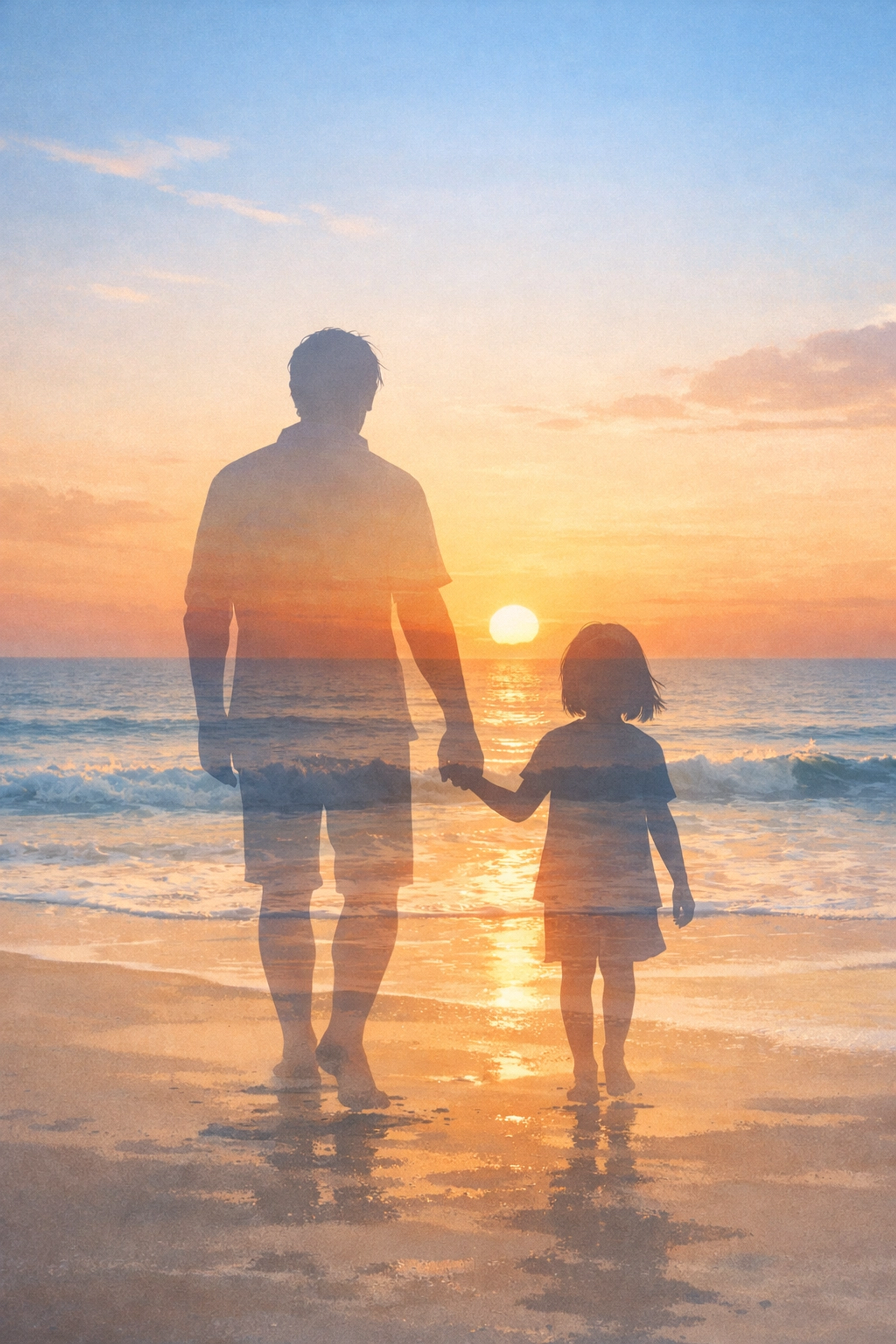 Parent and child walking together symbolizing healthy custody relationship in Virginia