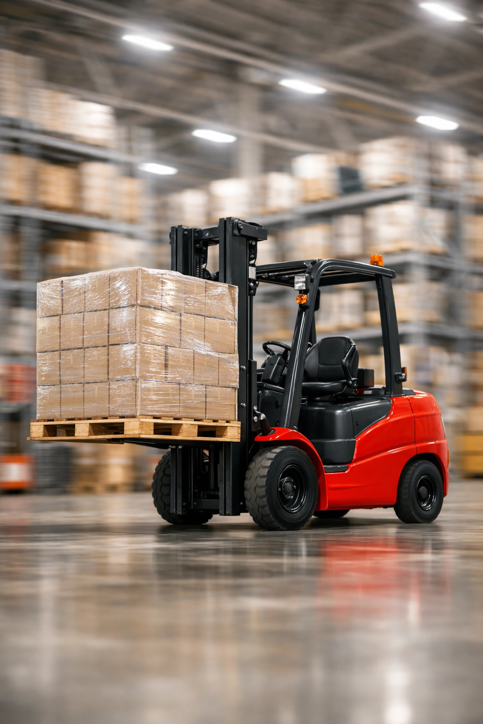 Modern warehouse and fulfilment facility in Hertford using professional forklift equipment.