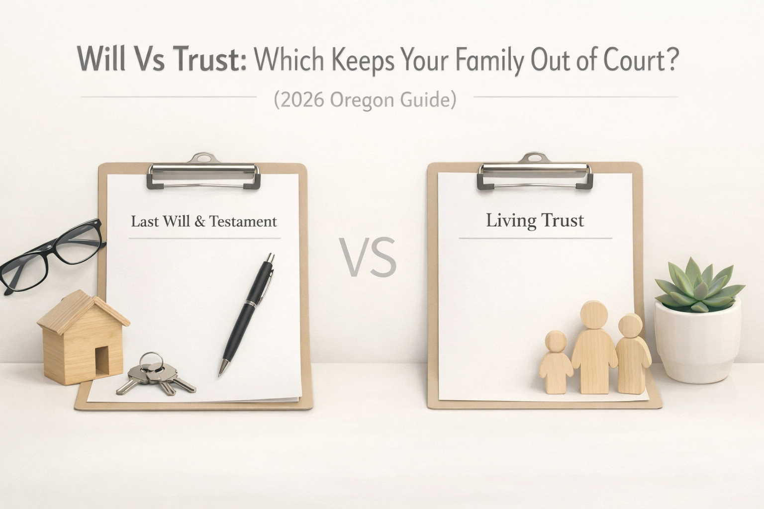 [HERO] Will Vs Trust: Which Keeps Your Family Out of Court? (2026 Oregon Guide)