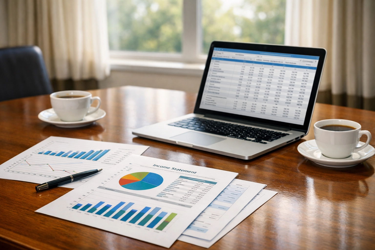 Income statements and financial charts for child support calculation above Virginia's cap