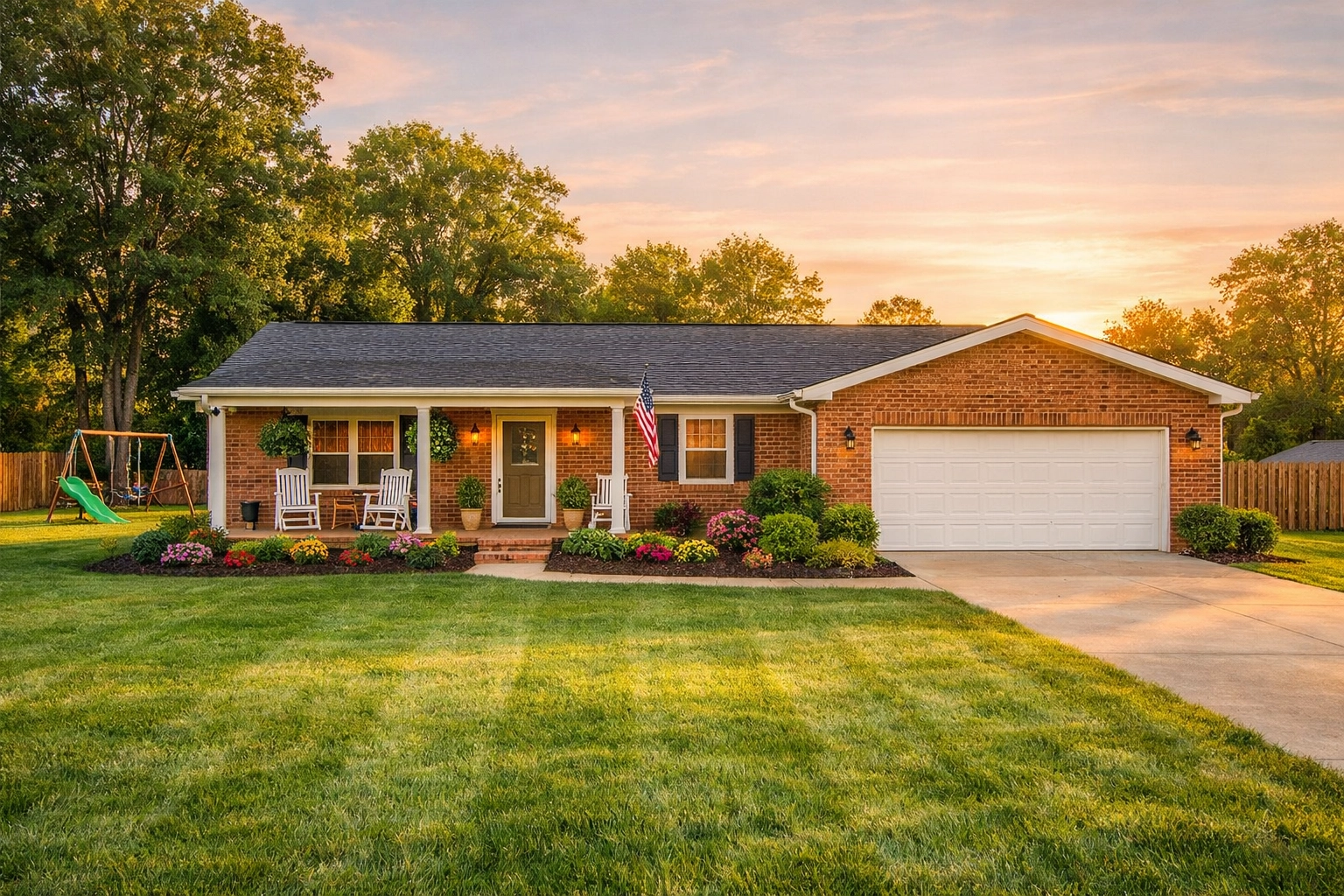 Affordable single-family home in High Point NC with large yard and welcoming porch Affordable single-family home in High Point NC with large yard and welcoming porch