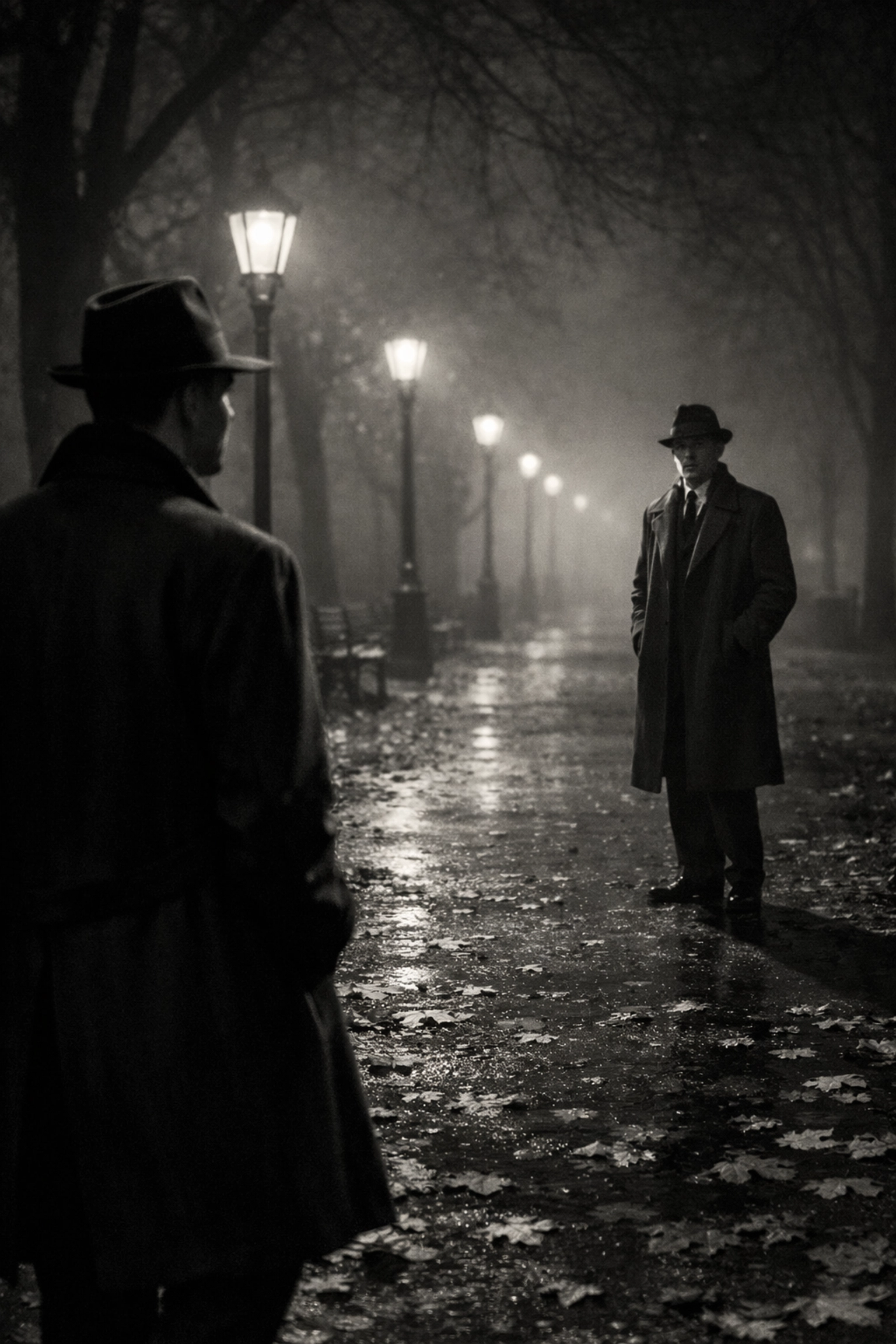 Gay men using coded signals in 1950s New York park to avoid police persecution