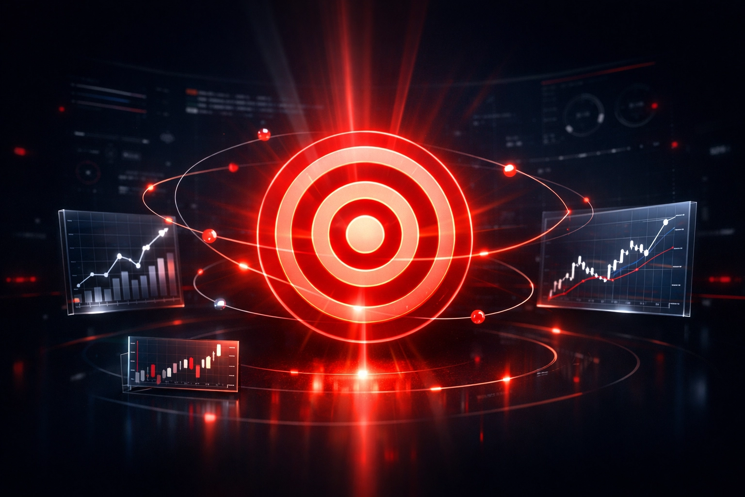 Target representing AI metrics and KPIs that drive real business outcomes and ROI