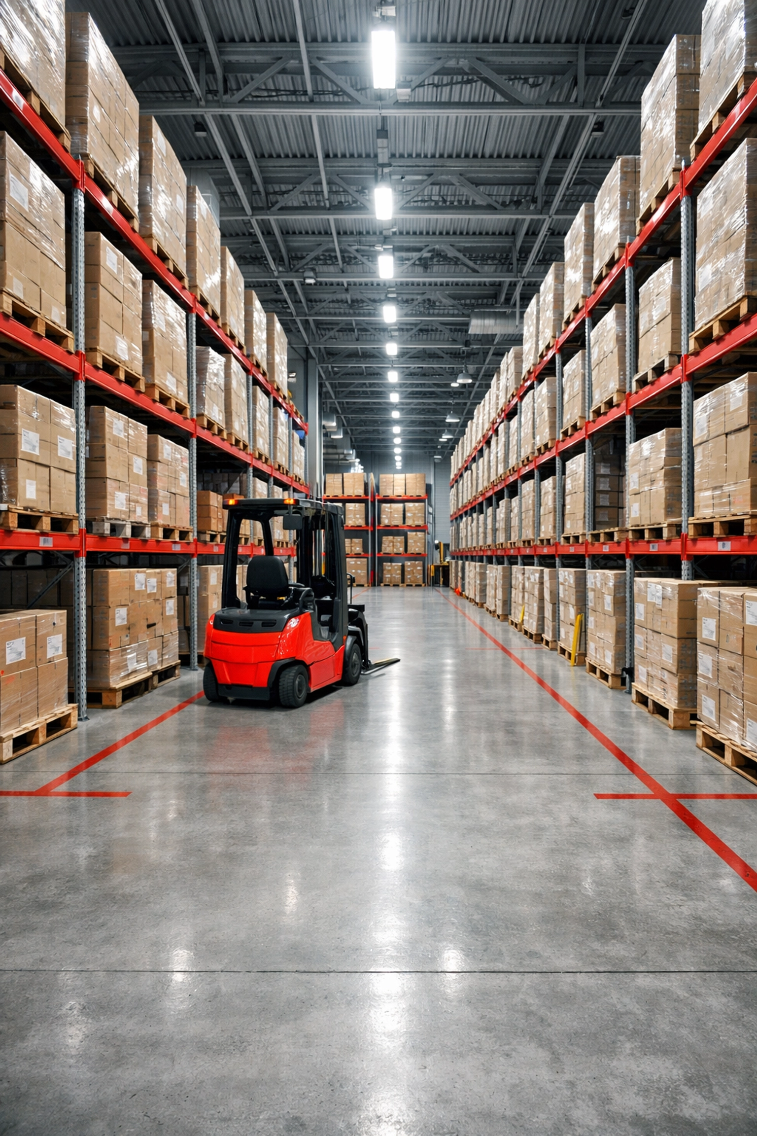 Modern Hertford warehouse with organized pallet storage for e-commerce businesses