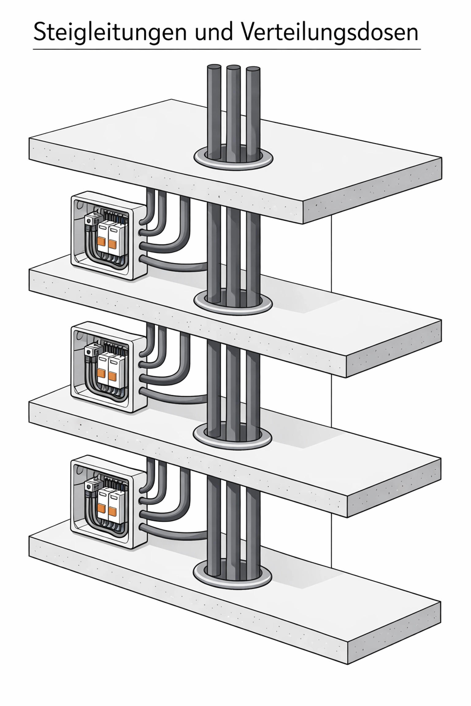Sichere Steigleitungen und Elektroinfrastruktur für Wiener Altbauten und Wohnbauprojekte.