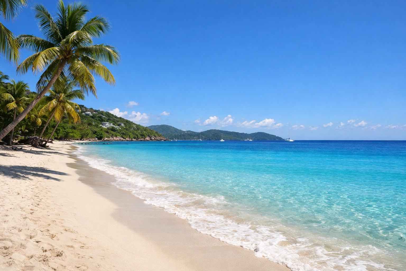 St. Thomas beach and turquoise water
