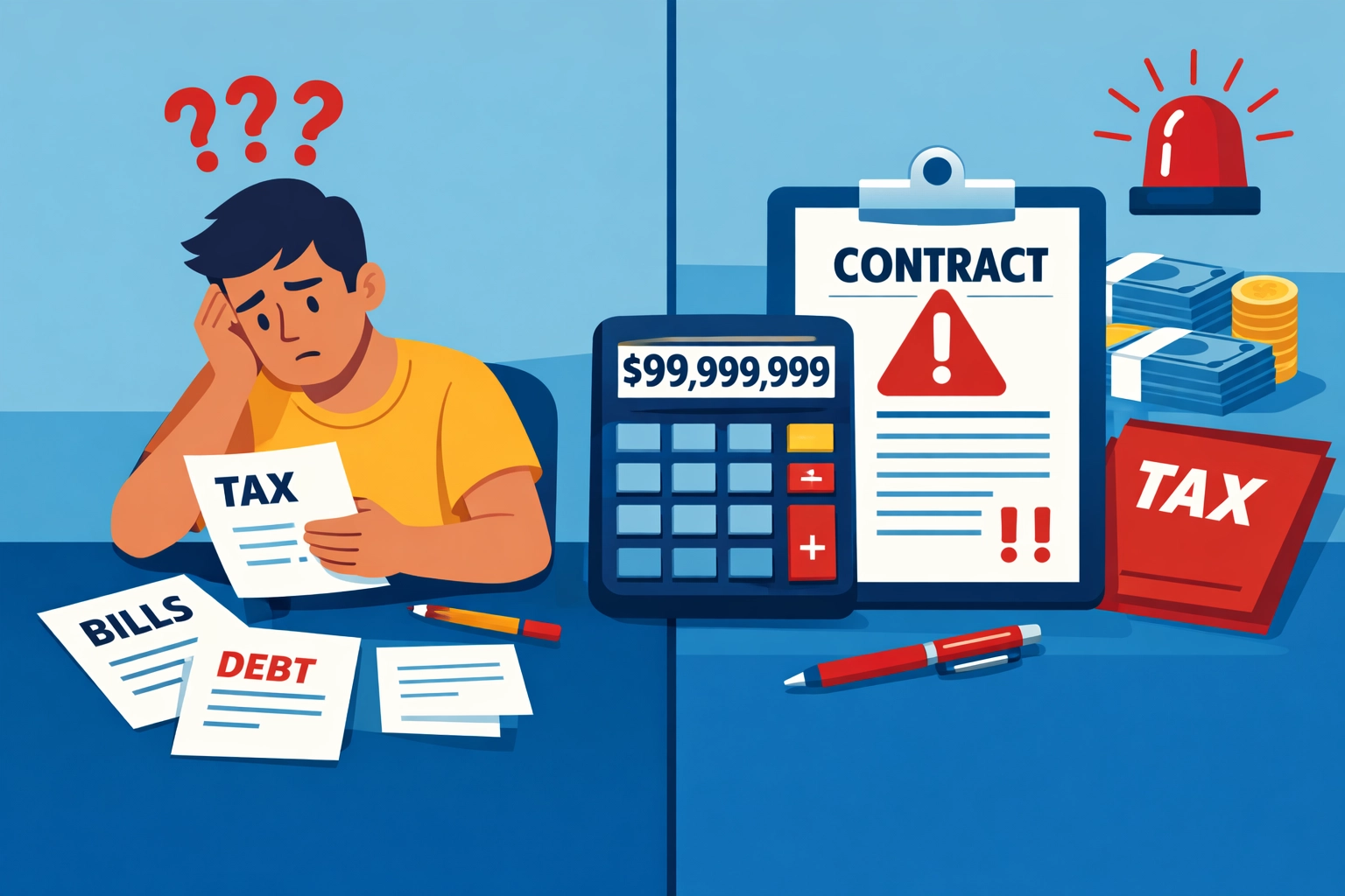 Tax preparer promising inflated refund amounts before reviewing financial documents