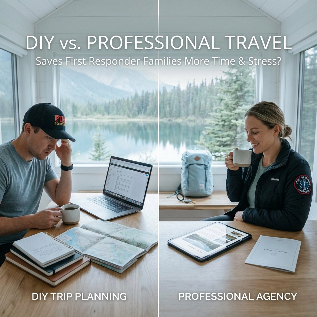 DIY Trip Planning vs Professional Travel Agency: Which Saves First Responder Families More Time and Stress?