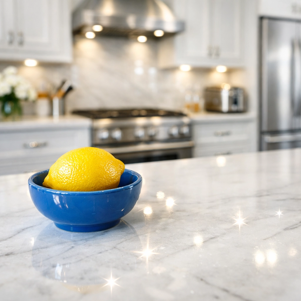 Spotless high-end kitchen showing the results of professional maid services Lowell and deep cleaning.