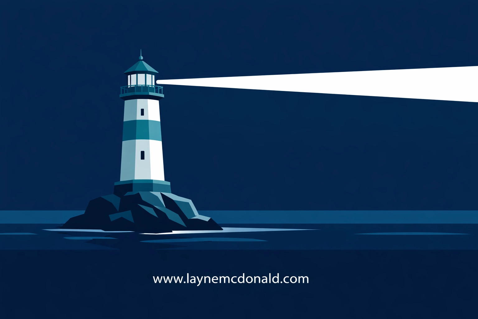 A lighthouse guiding the way across the sea, representing clear boundaries and a safety roadmap for kids.