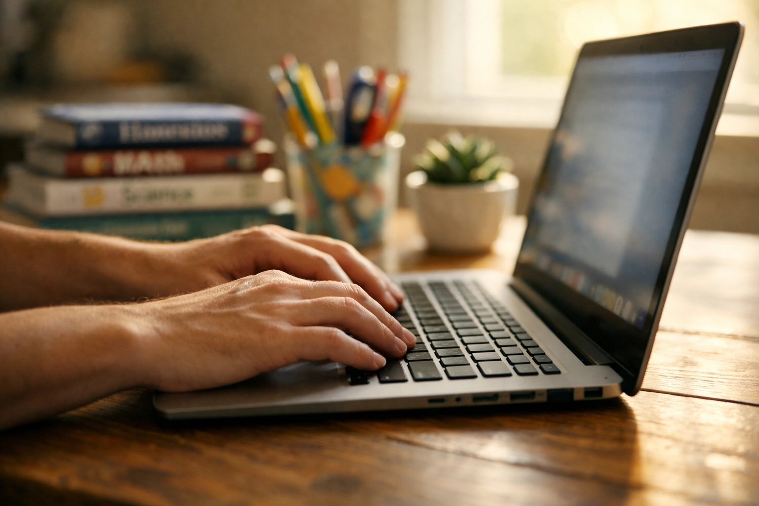 Parent completing the Texas Education Freedom Account application (TEFA) for the $2,000 Texas homeschool subsidy