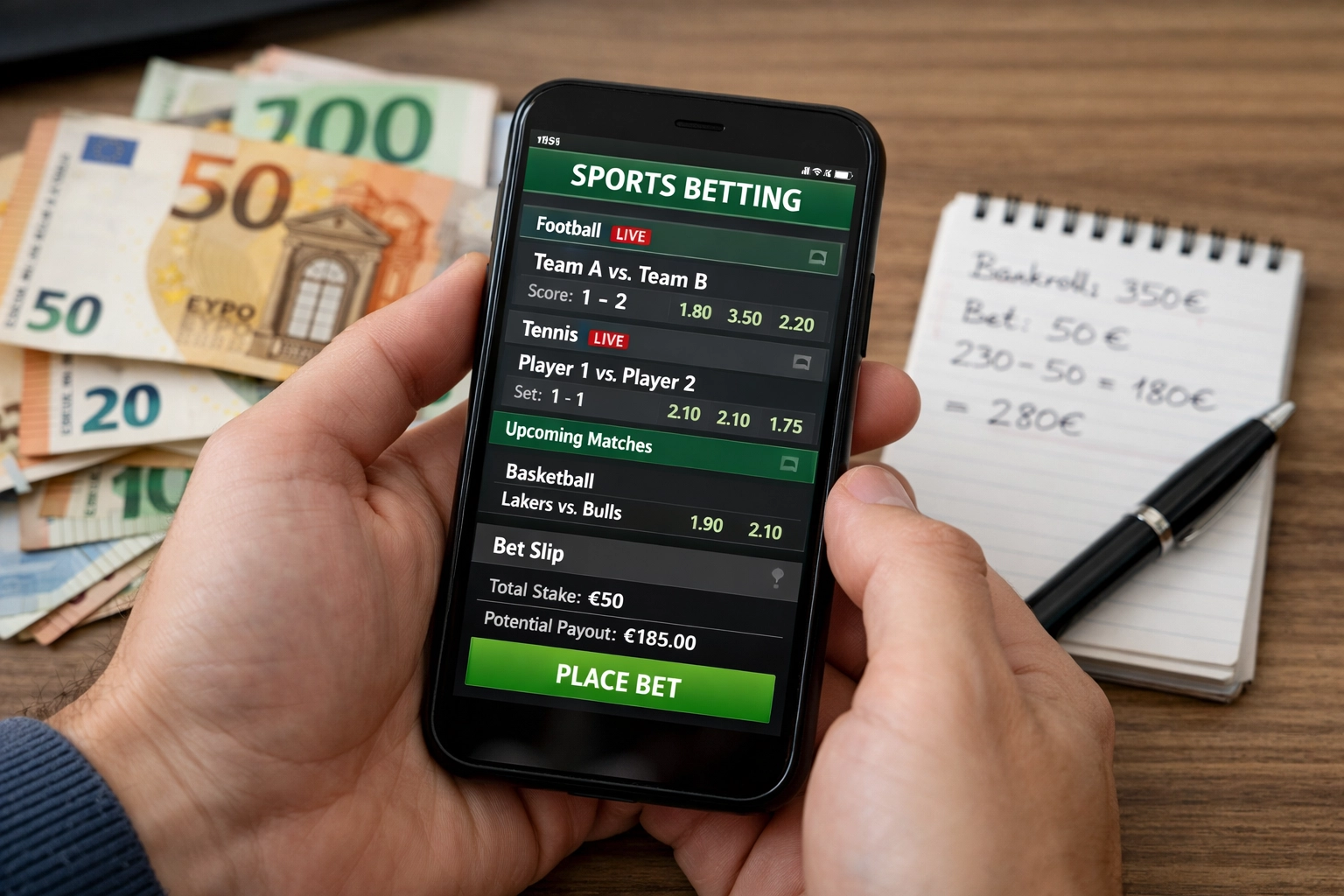 Bankroll-Management mit Wett-App und Einsatzplanung für profitable Sportwetten