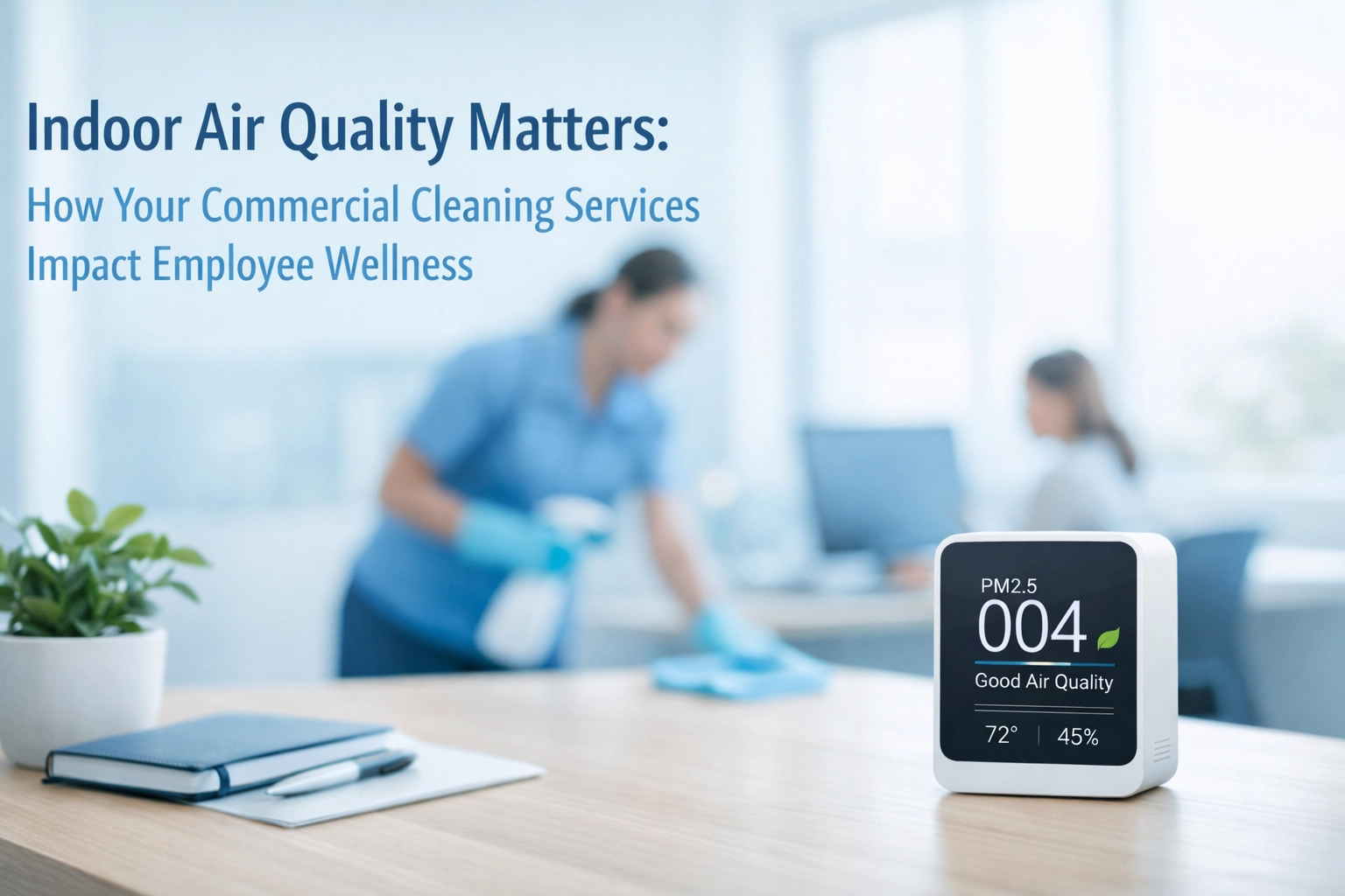 [HERO] Indoor Air Quality Matters: How Your Commercial Cleaning Services Impact Employee Wellness