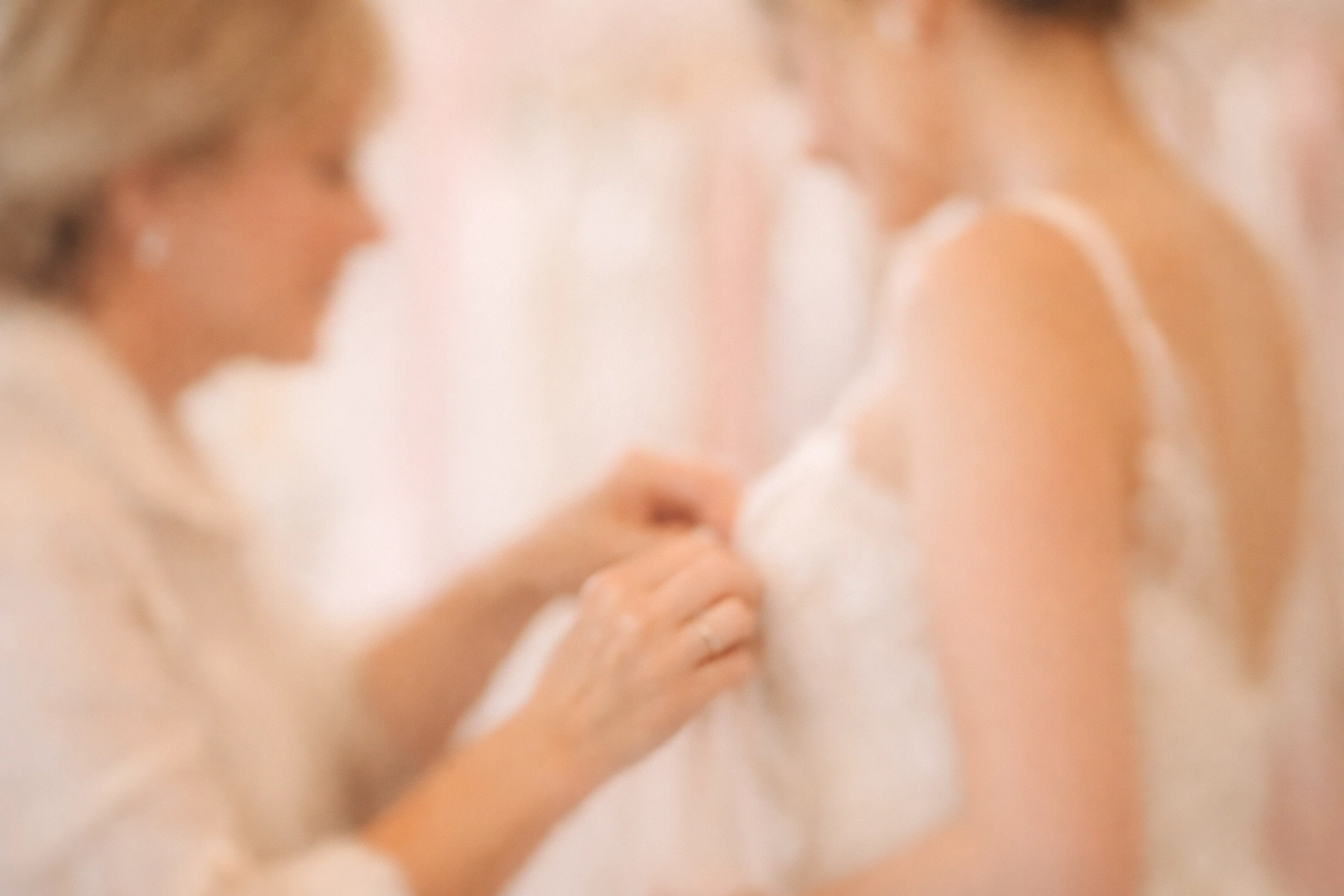 Personalised wedding dress fitting and alteration service at Gail's Wedding Emporium.