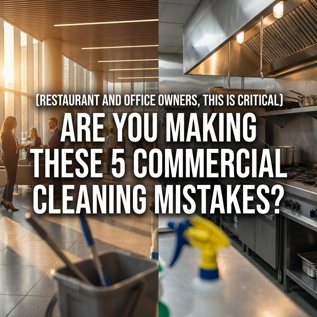 Are You Making These 5 Commercial Cleaning Mistakes? (Restaurant and Office Owners, This Is Critical)