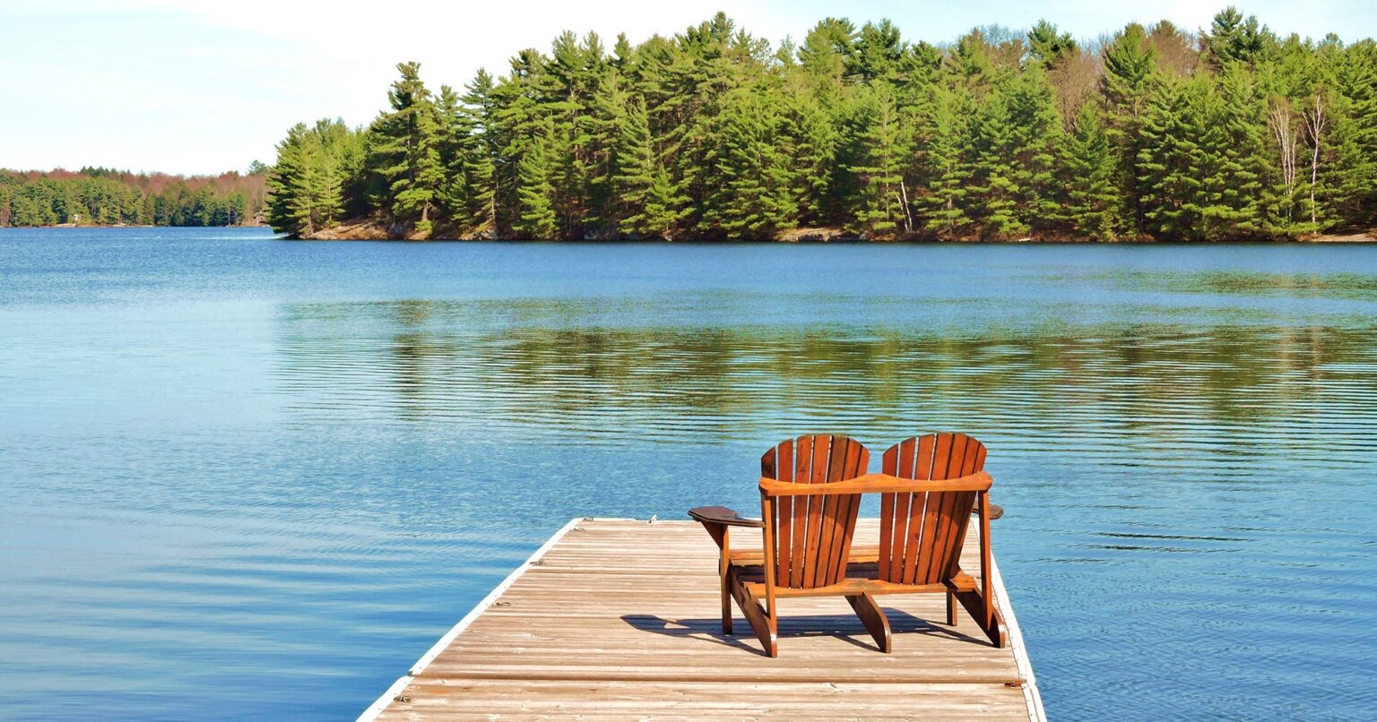 Muskoka Chairs on Dock