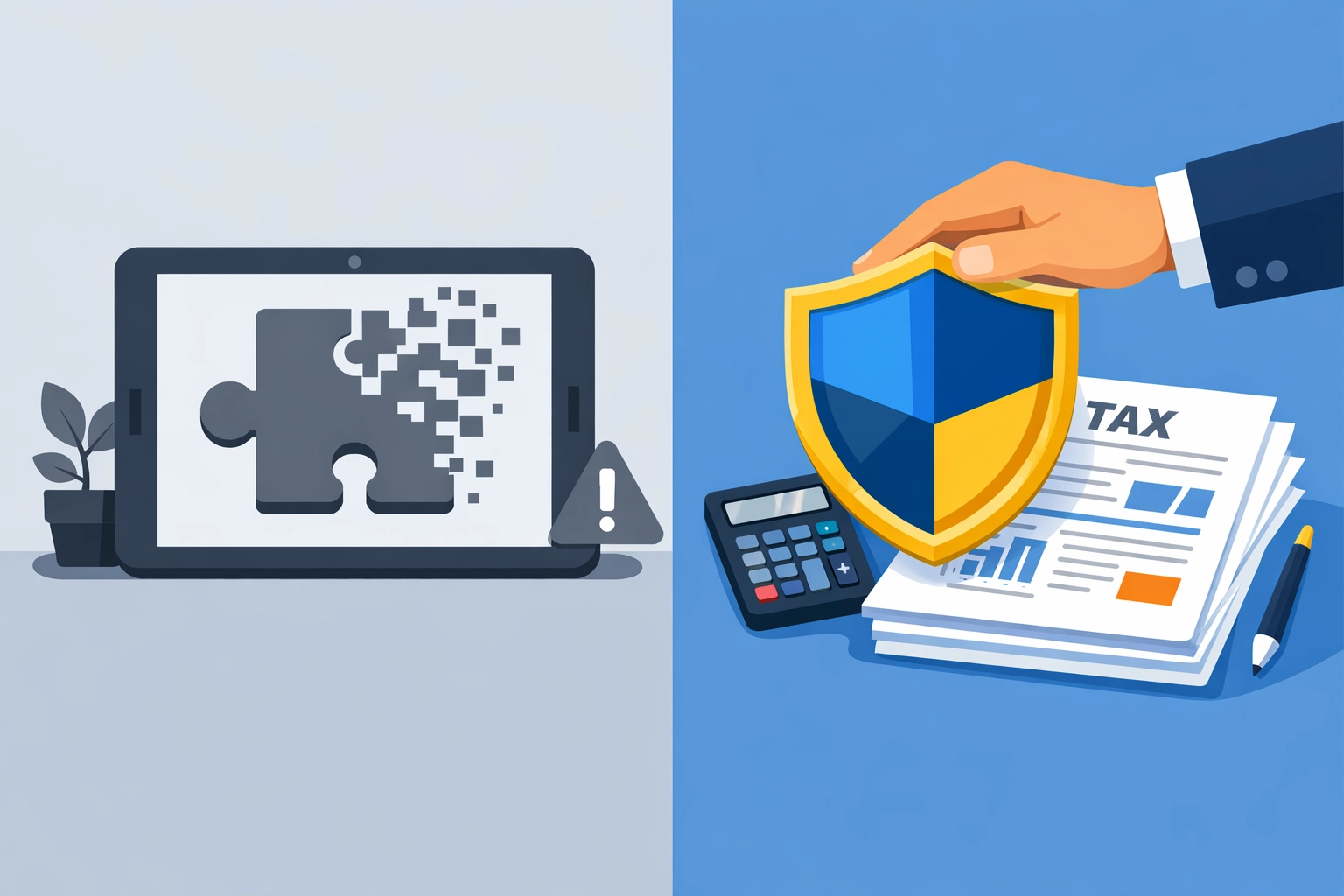 Secure tax preparation New Haven services protecting documents from failed virtual tax software errors.