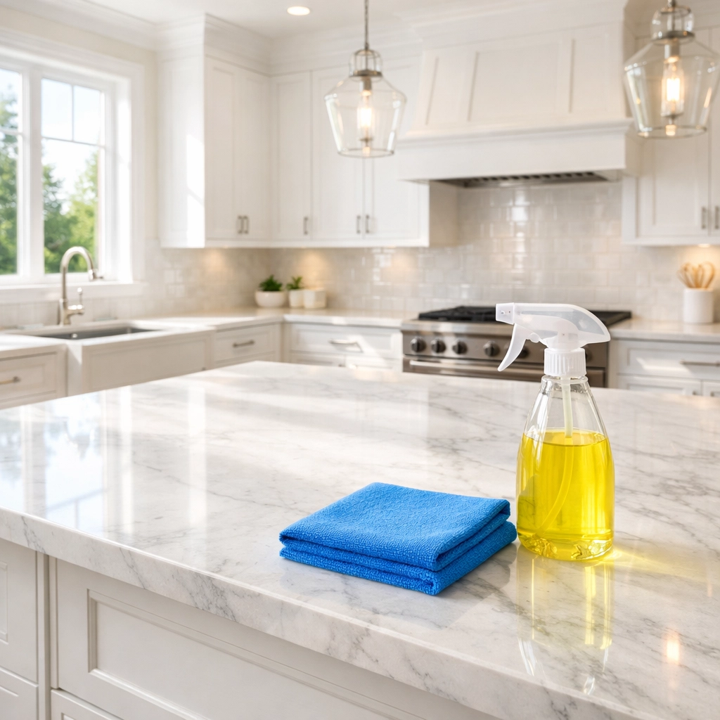 Spotless kitchen in a Milton estate representing professional move-in and move-out residential cleaning services.