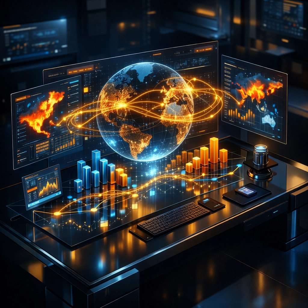 Larecoin AI merchant portal displaying predictive analytics and smart payment routing data.