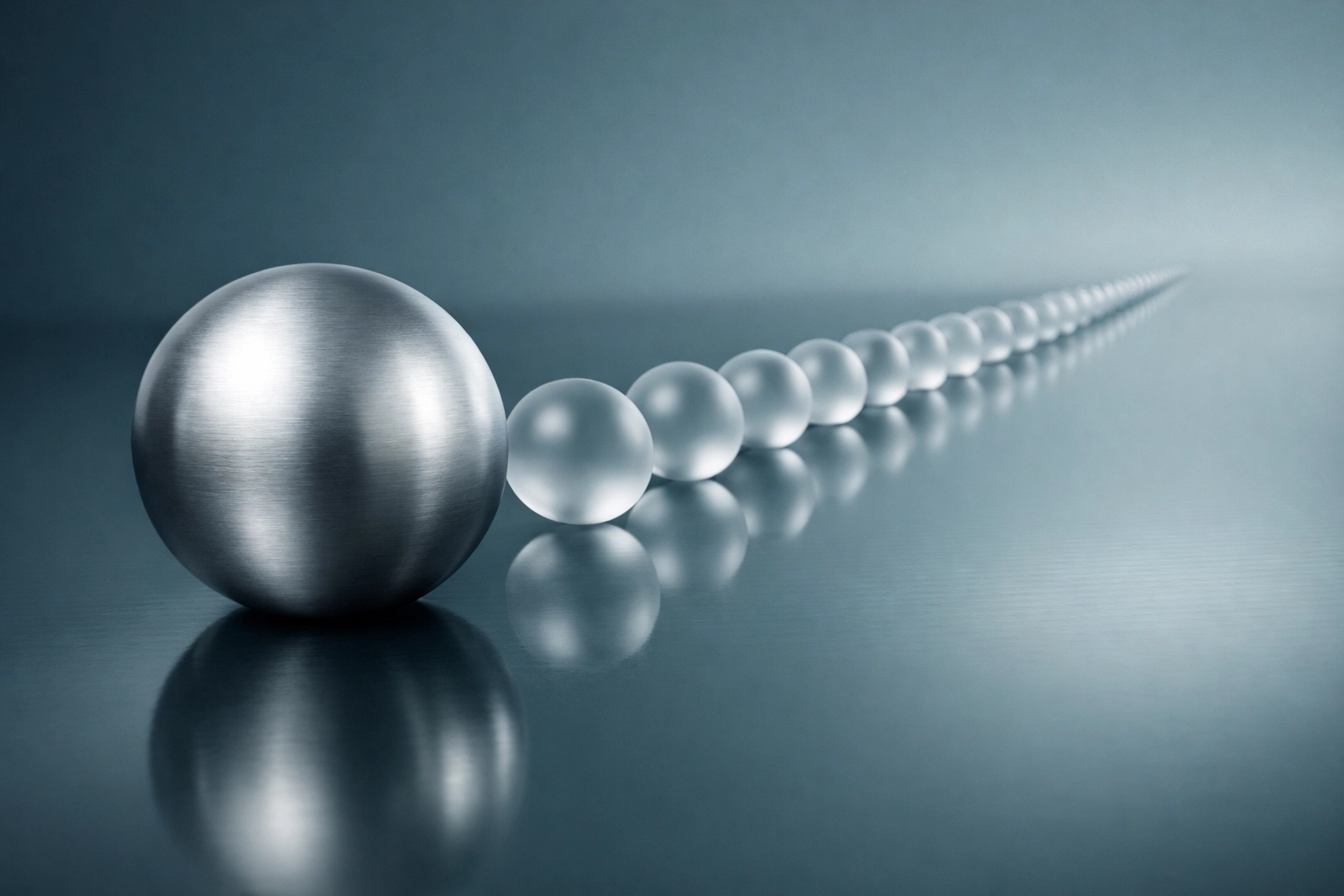Aligned spheres symbolizing leadership buy-in and professionalized HR systems in a small business.