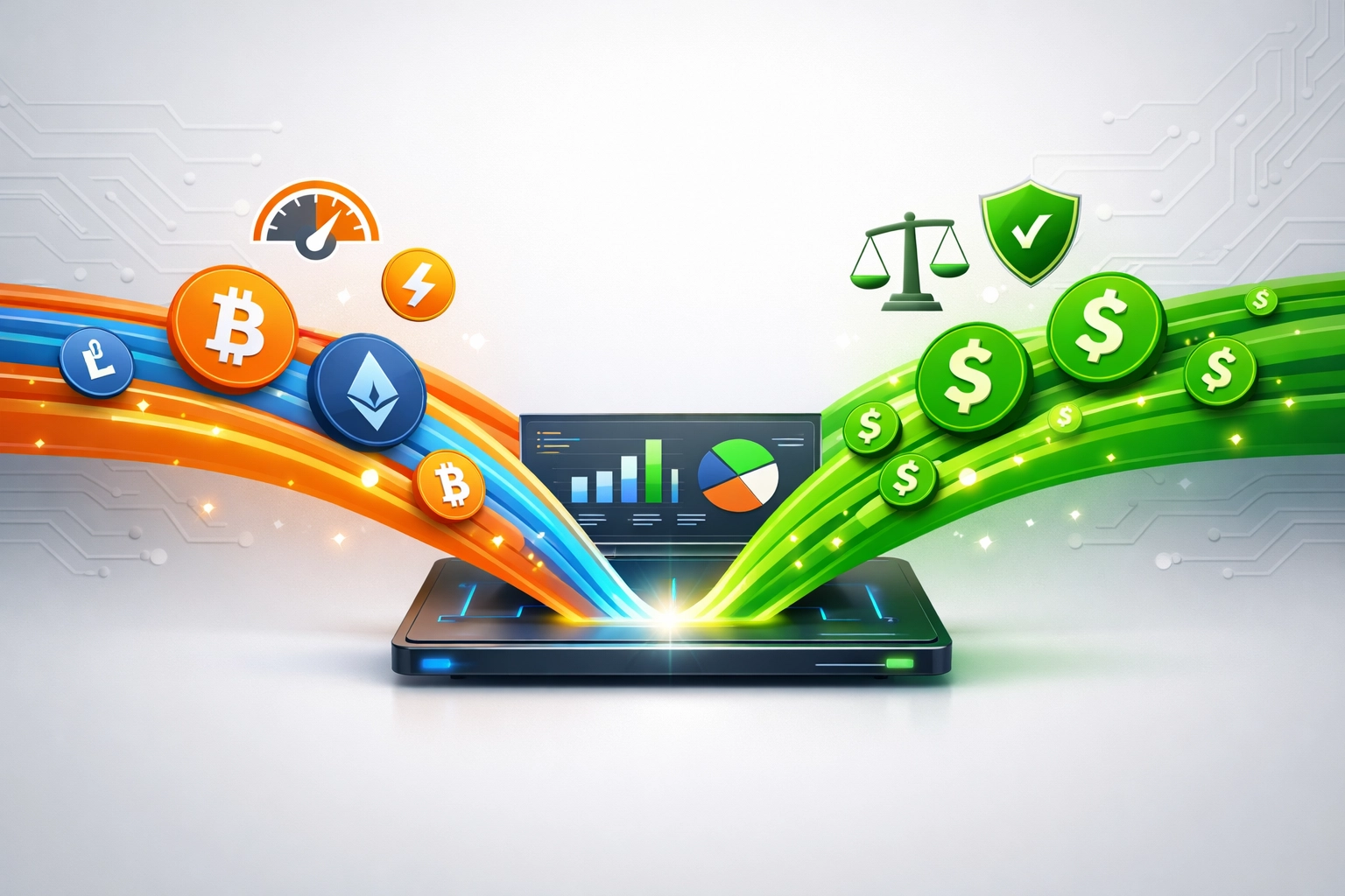 Cryptocurrency and LUSD stablecoin payment streams unified on Larecoin platform