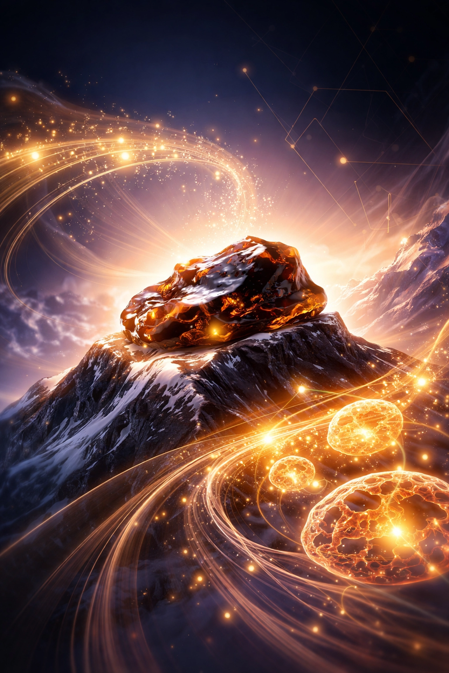 Himalayan Shilajit resin, a natural source of fulvic acid and trace minerals for absorption