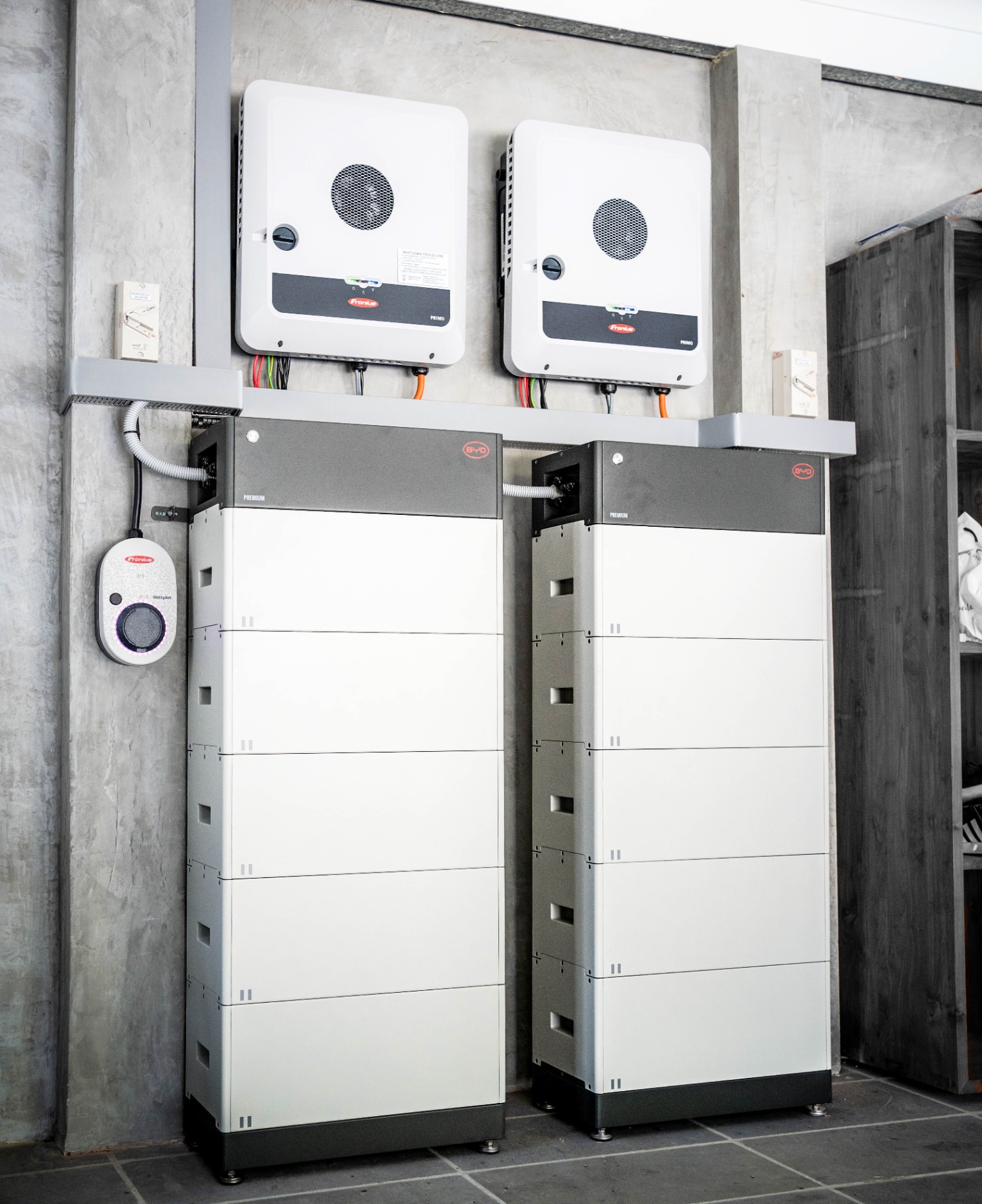 Fronius inverter and BYD battery storage system installed for a Victorian solar rebate eligible setup