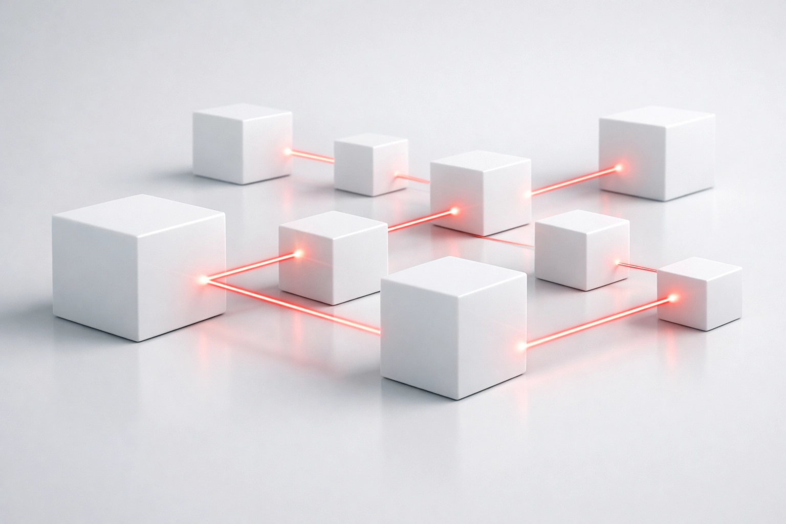 Interconnected nodes representing a healthy website sitemap and technical SEO optimization for local businesses.