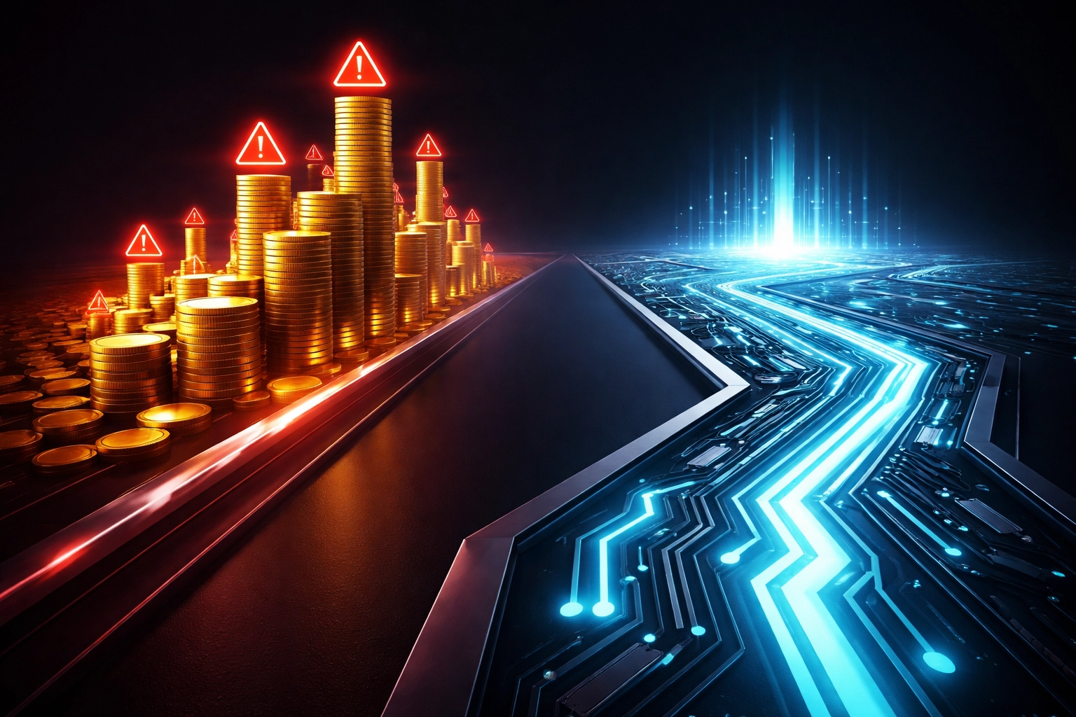 Illustration comparing rising automation costs with Zapier to cost-effective n8n automation for small businesses