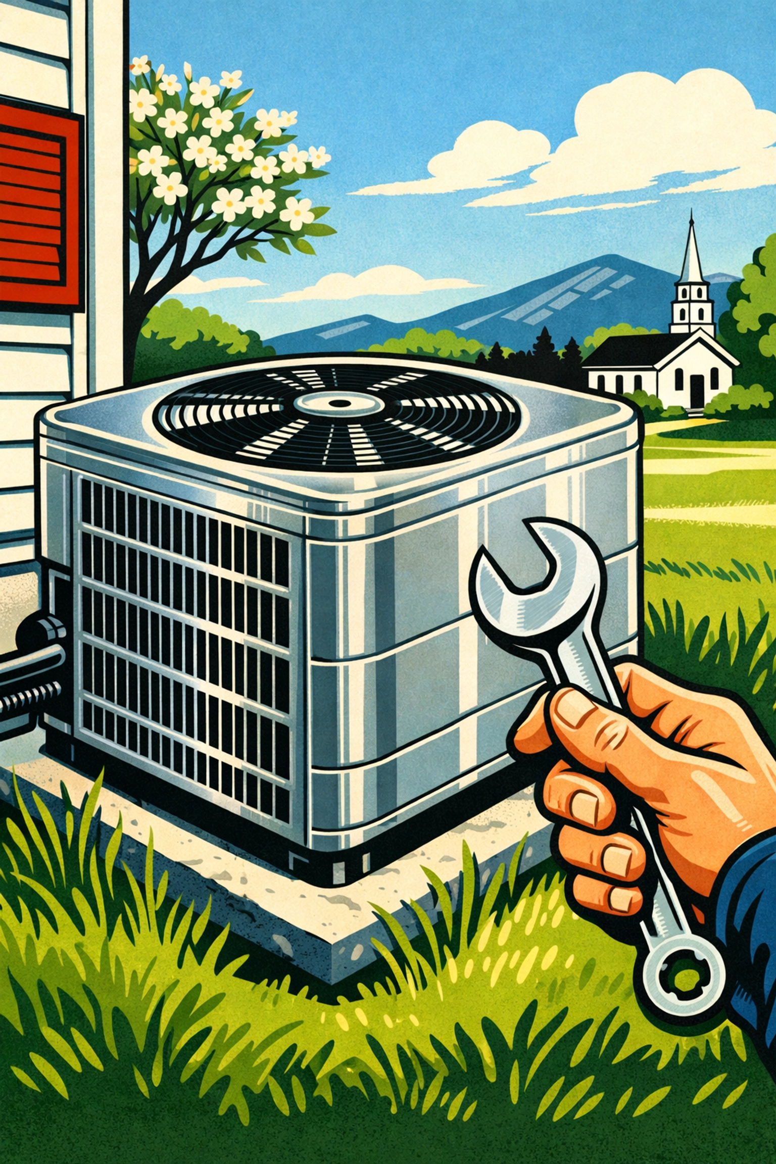 HVAC system maintenance and servicing for New Hampshire homes in spring