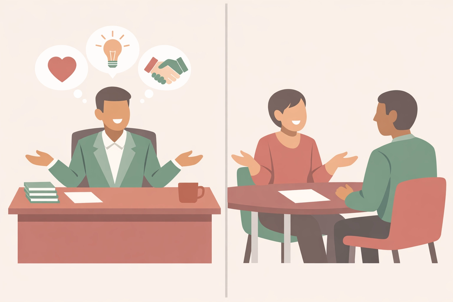 Leader modeling positive behaviors that staff mirror when working with vocational rehabilitation clients