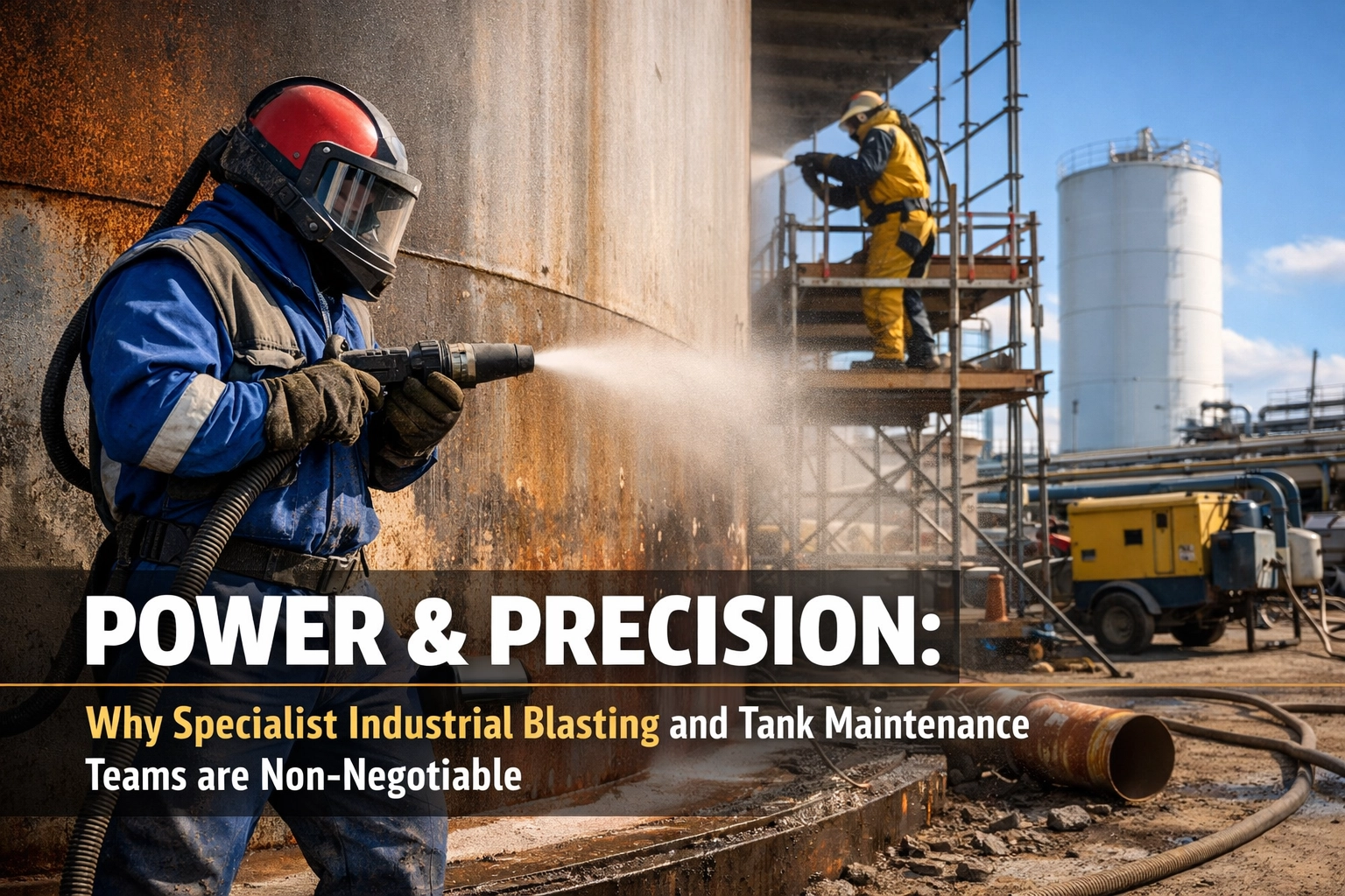 [HERO] Power & Precision: Why Specialist Industrial Blasting and Tank Maintenance Teams are Non-Negotiable