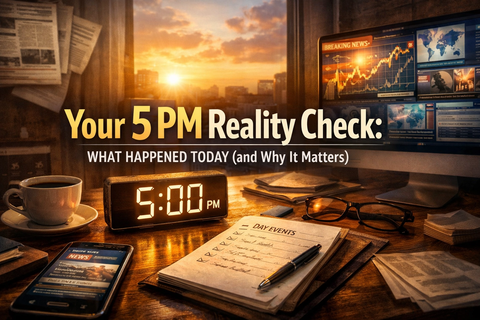 [HERO] Your 5 PM Reality Check: What Happened Today (and Why It Matters)