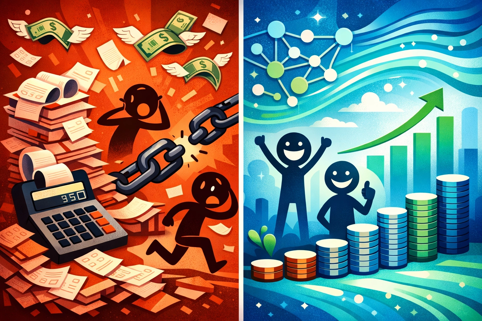 Comparison showing cost savings from upgrading outdated restaurant POS to modern integrated system