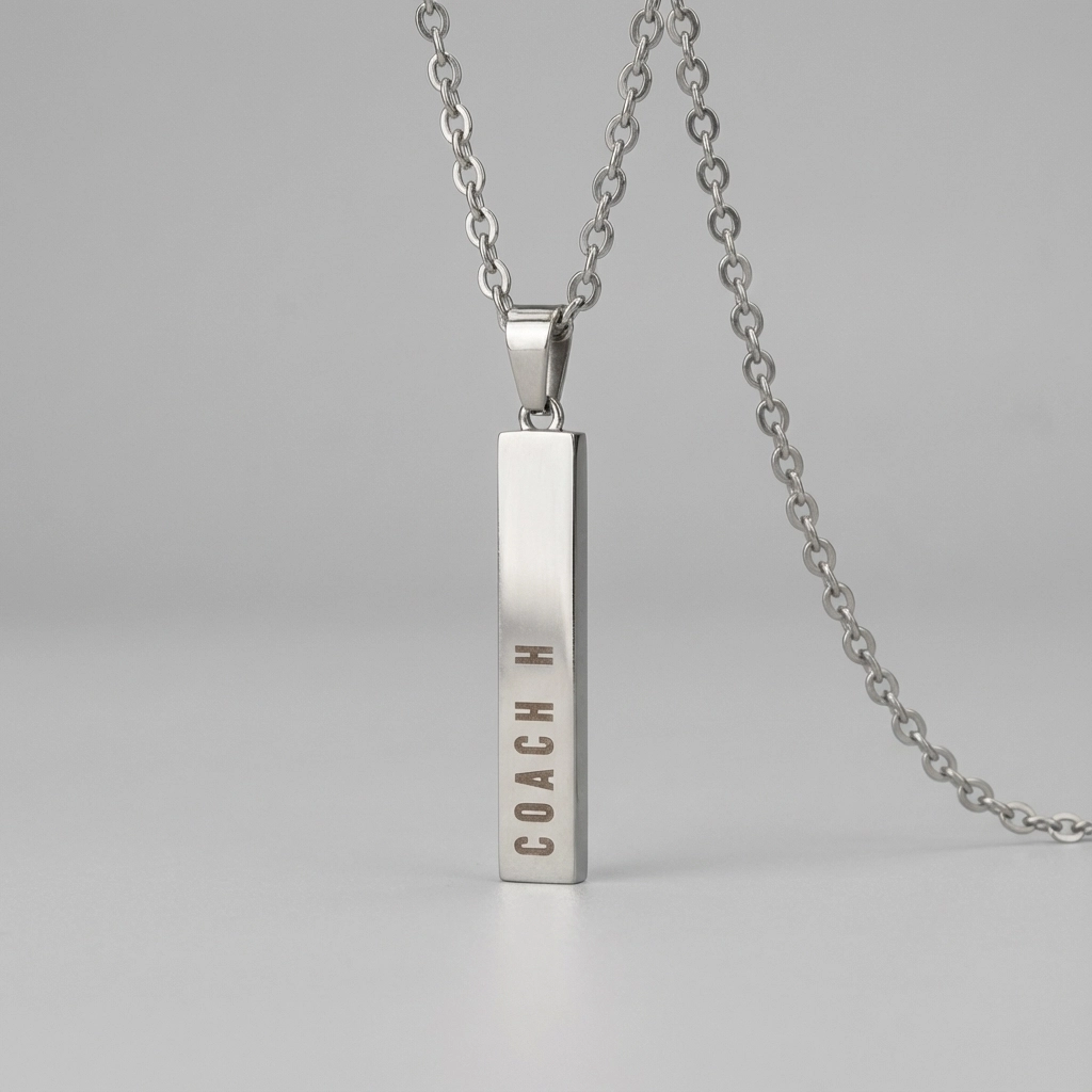 COACH H Custom Bar Necklace