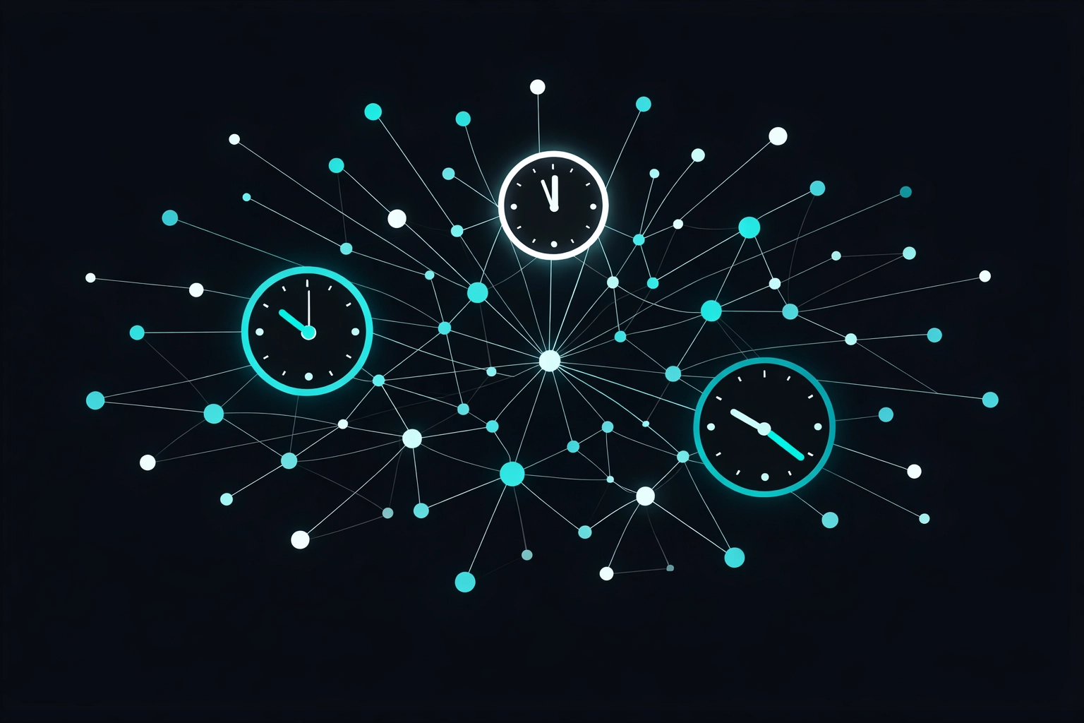 Network visualization showing AI SDR scalability with 24/7 global coverage across time zones