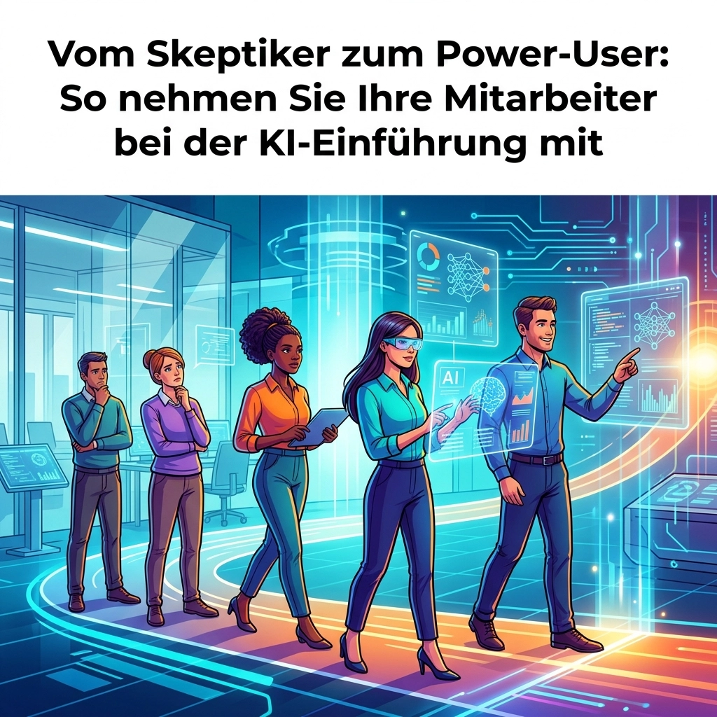 Vom Skeptiker zum Power-User: So nehmen Sie Ihre Mitarbeiter bei der KI-Einführung mit