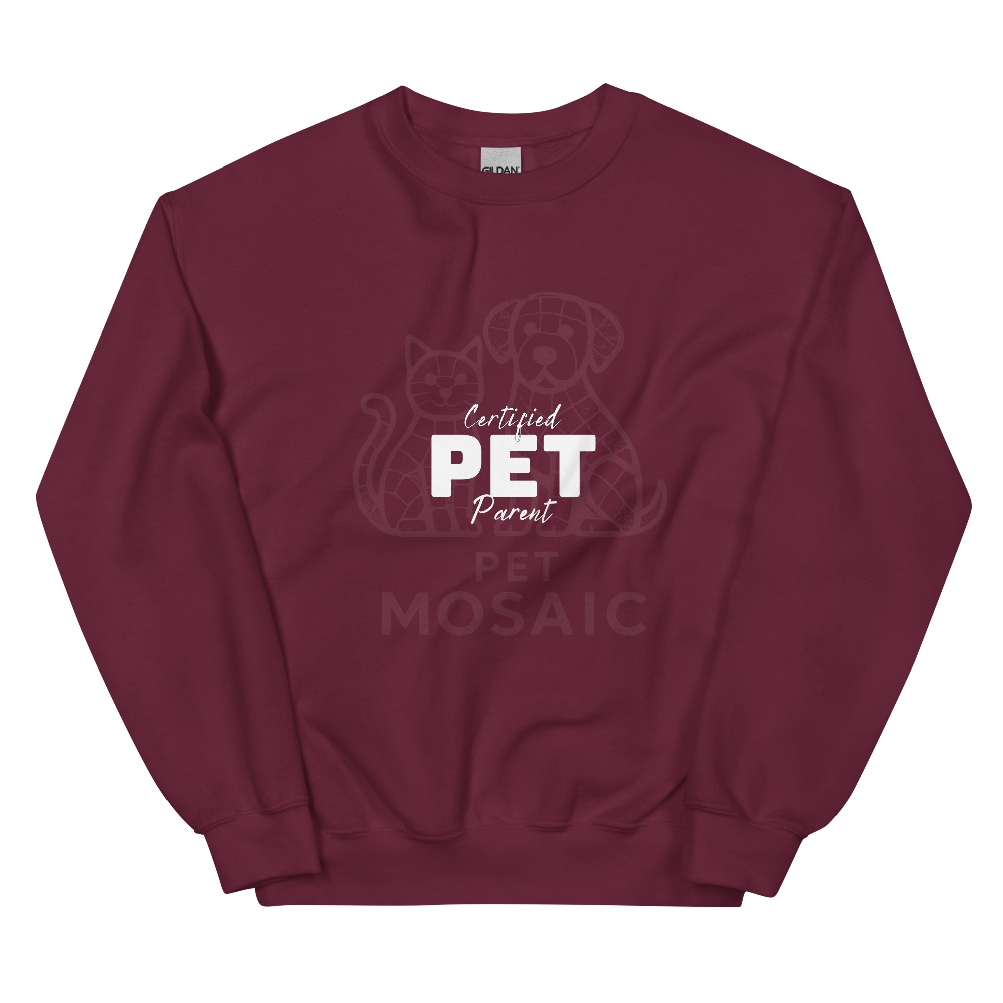 Sweat-shirt à col rond pour parents d'animaux certifiés