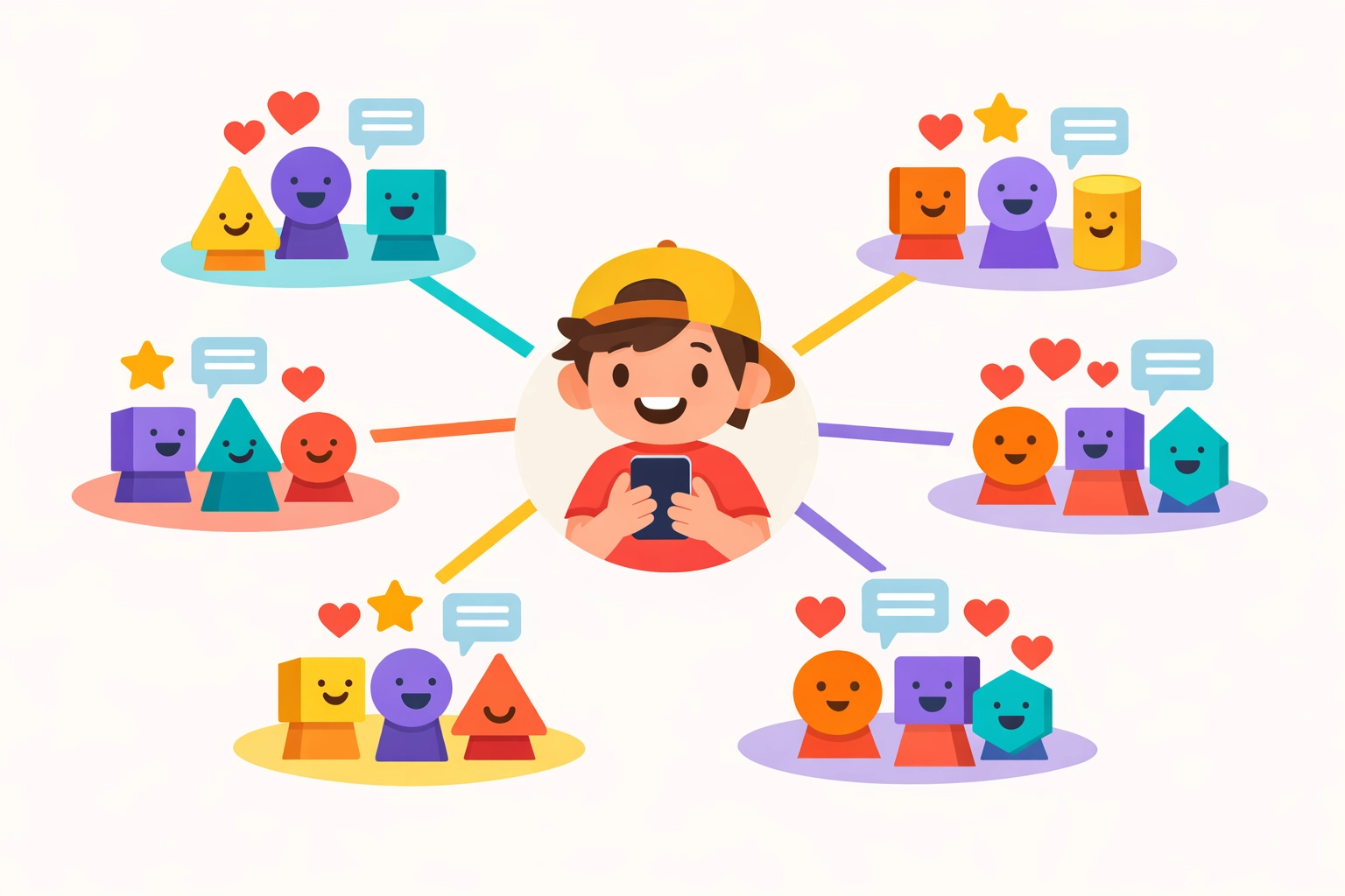 Micro-influencer building engaged community connections through authentic social media interactions