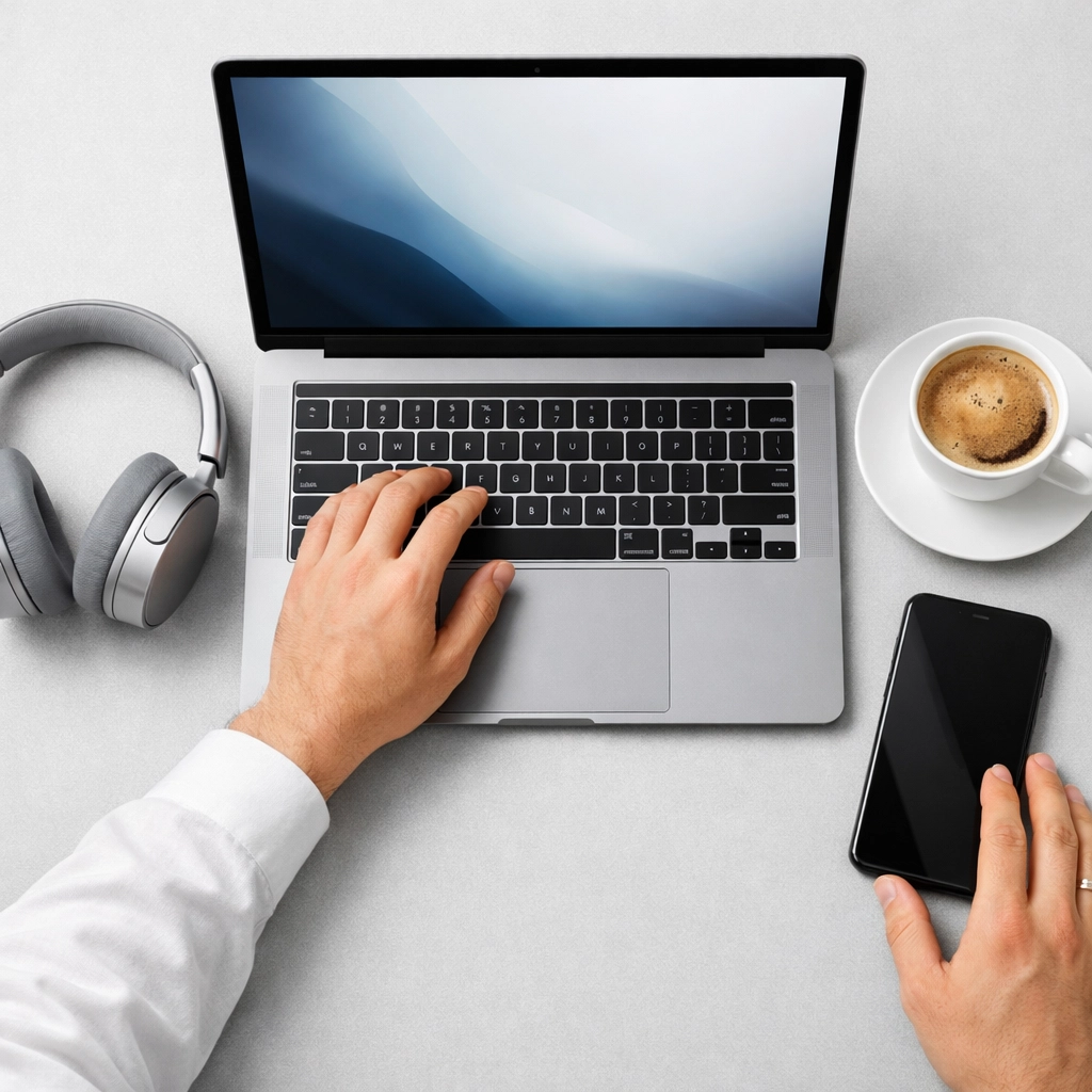 A focused professional performing a ServiceNow license audit and ROI analysis at a modern workstation.