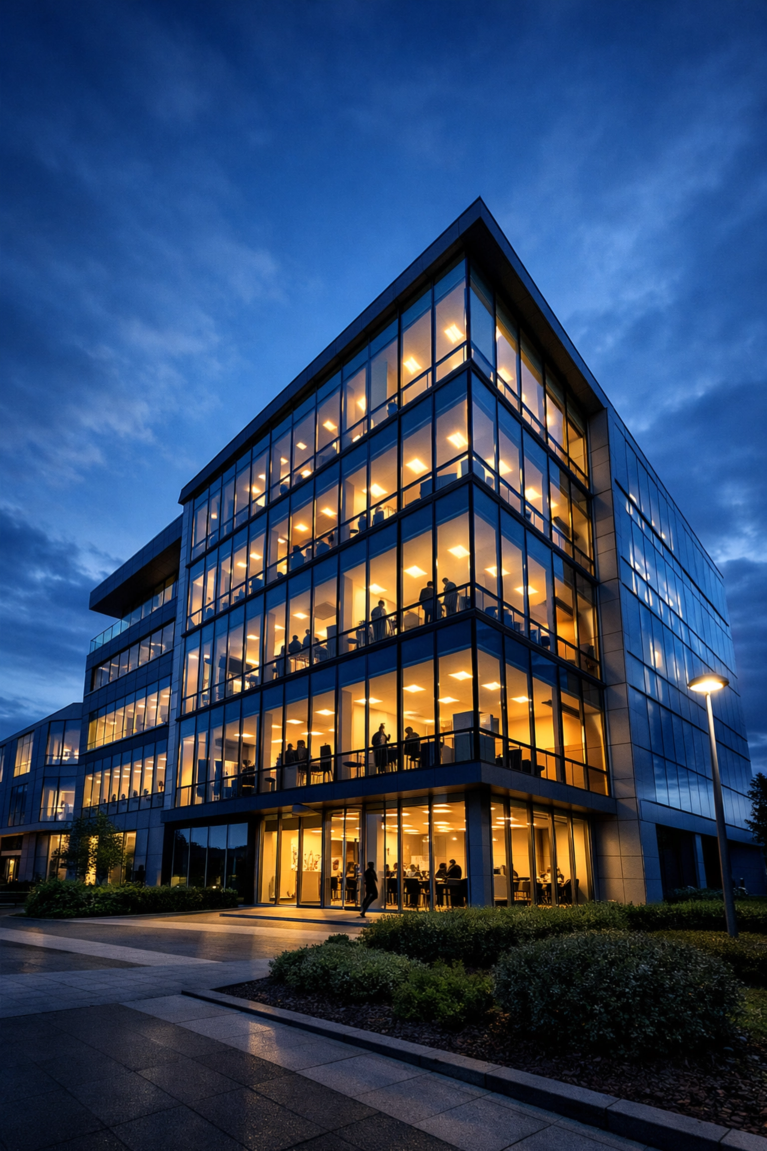 Modern UK office building representing business growth through expert HR outsourcing services.