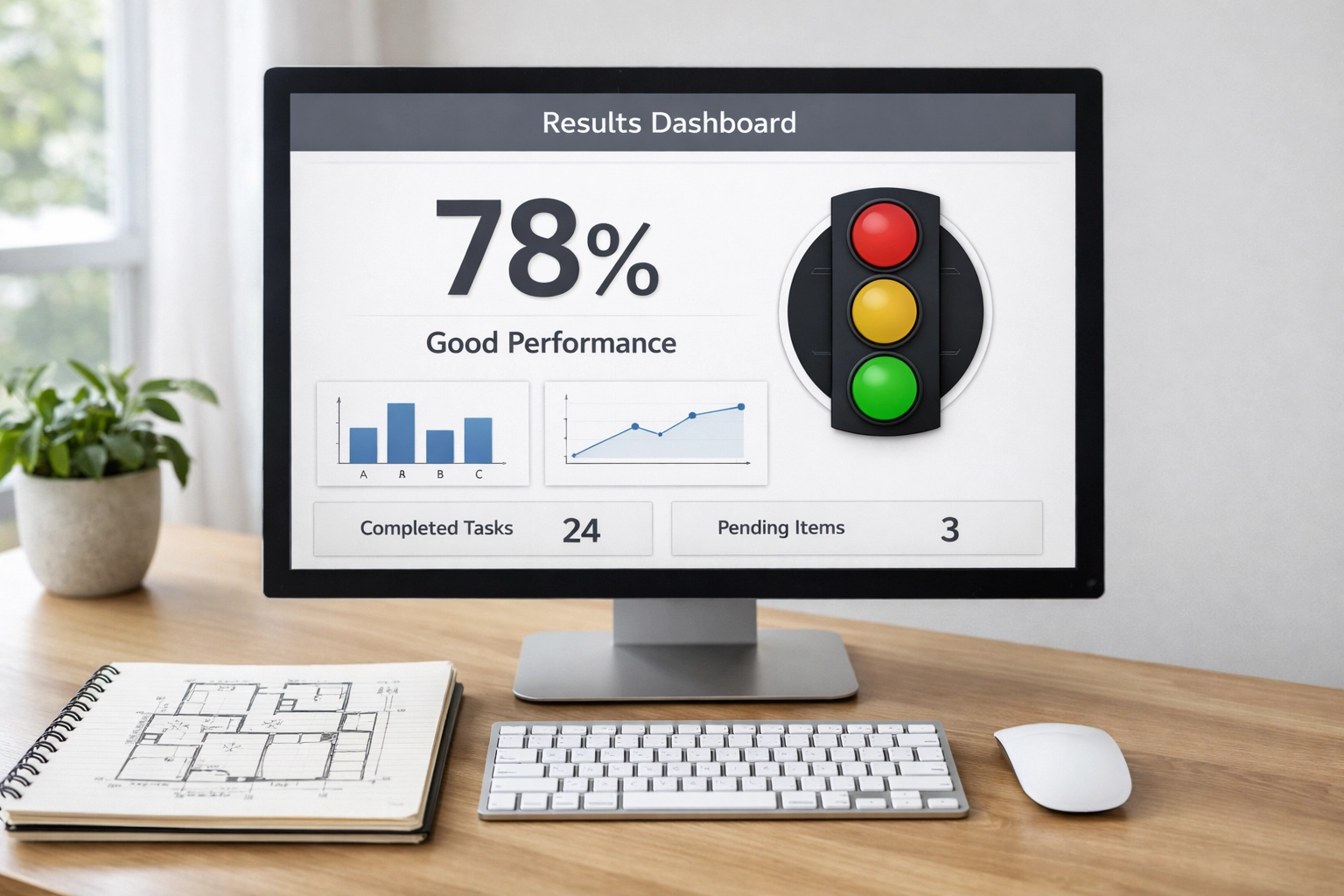 Planning predictor results dashboard showing approval probability score for England property