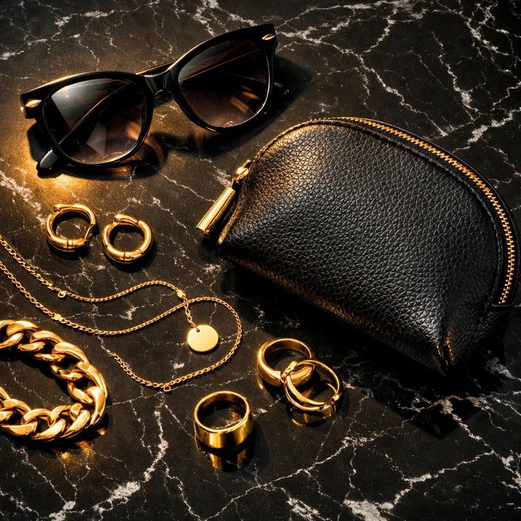 Premium jewelry and accessories from a Black-owned marketplace representing excellence in the Black economy.