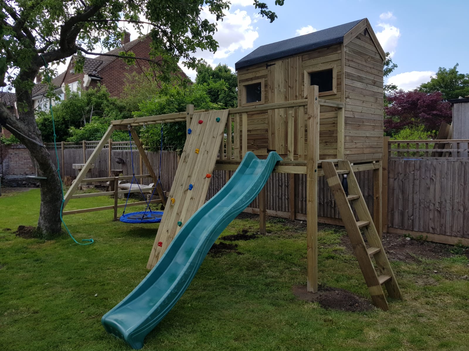 Bespoke Wooden Climbing Frame Installation