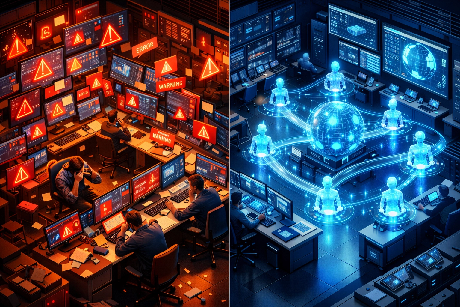 Transformation from alert-based ITOM notifications to autonomous AI-driven incident remediation