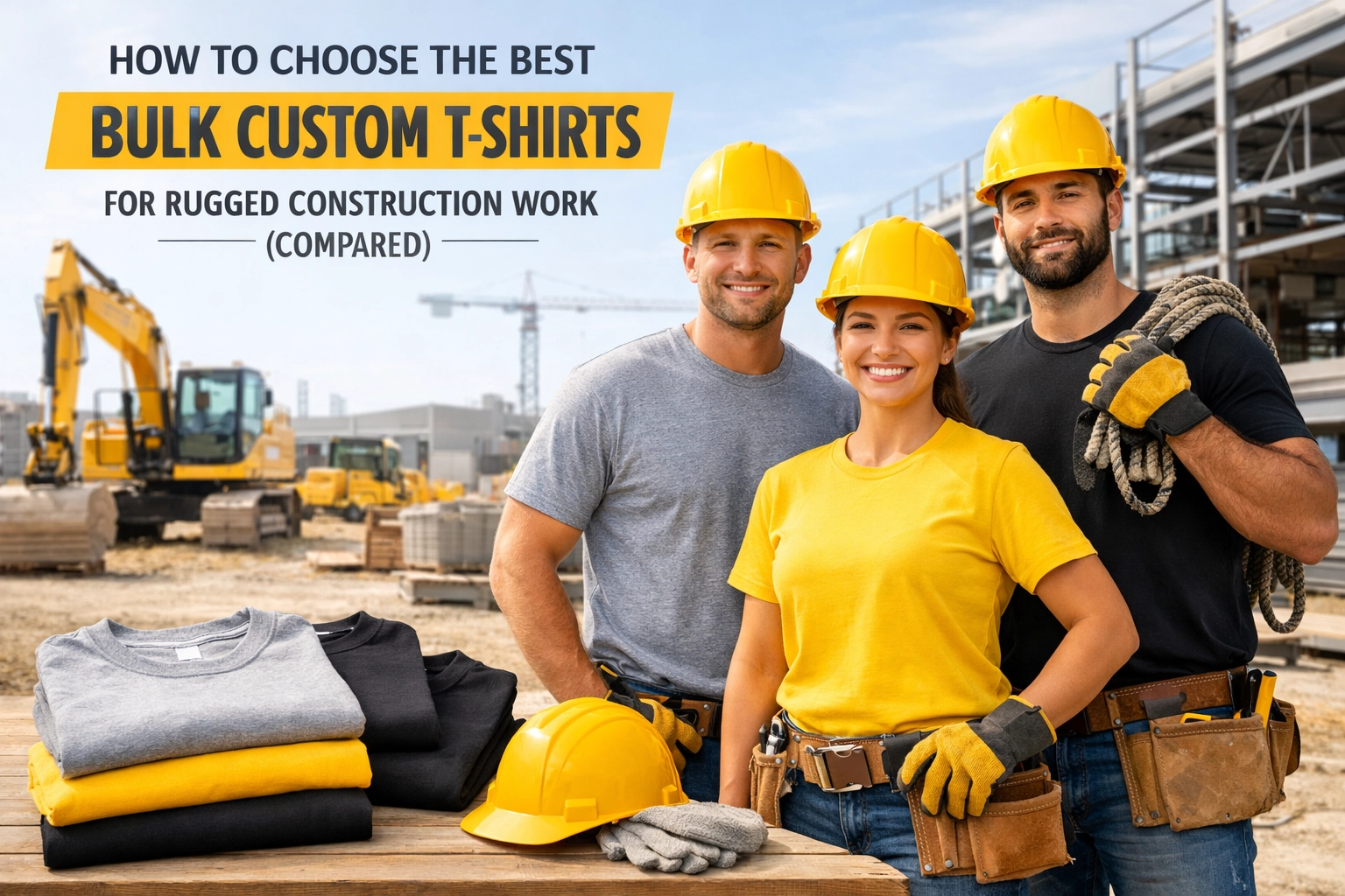 [HERO] How to Choose the Best Bulk Custom T-Shirts for Rugged Construction Work (Compared)