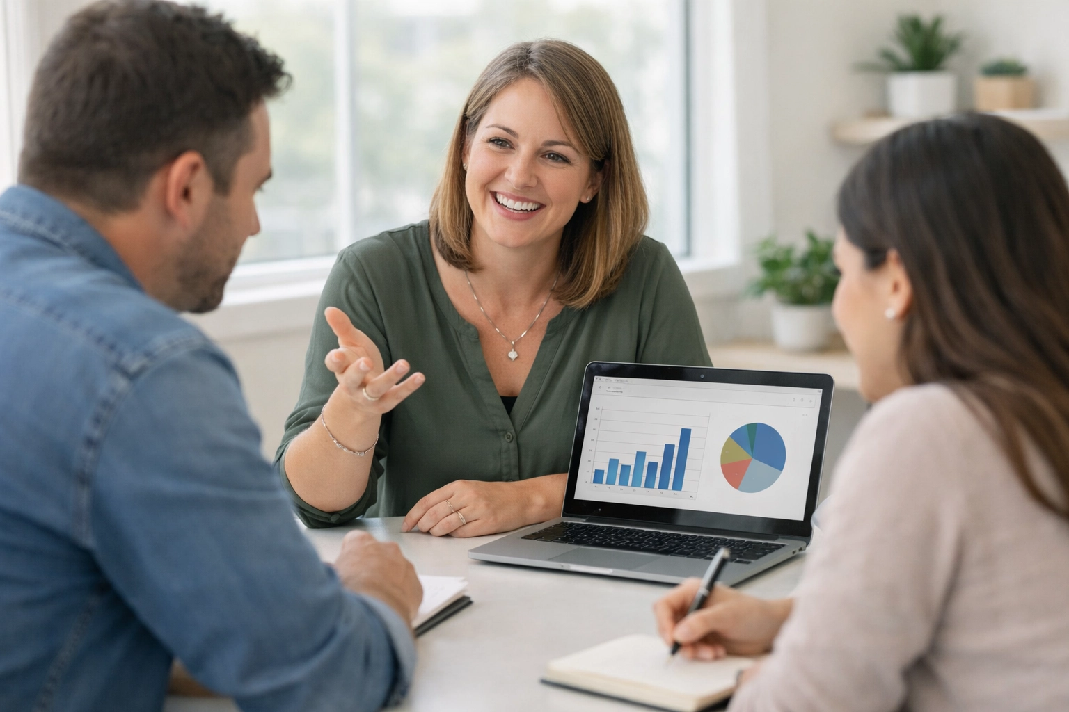 BCBA consultant meeting with parents to discuss ABA reauthorization in Georgia