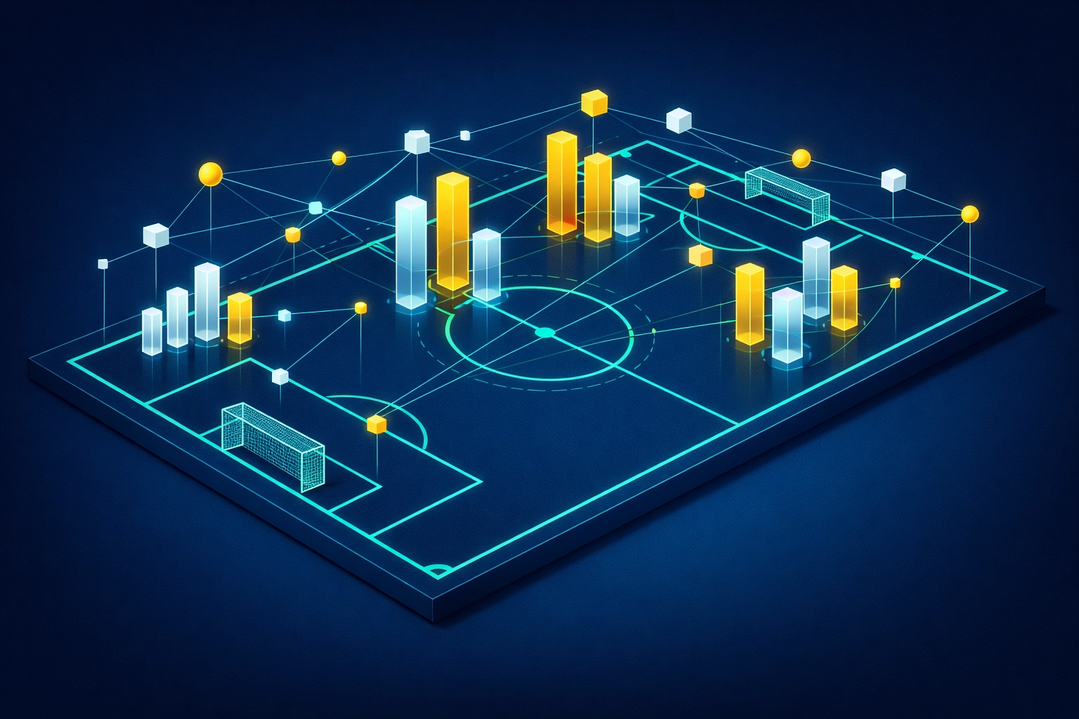 Data-driven football pitch visualization for automated betting research and strategy development.